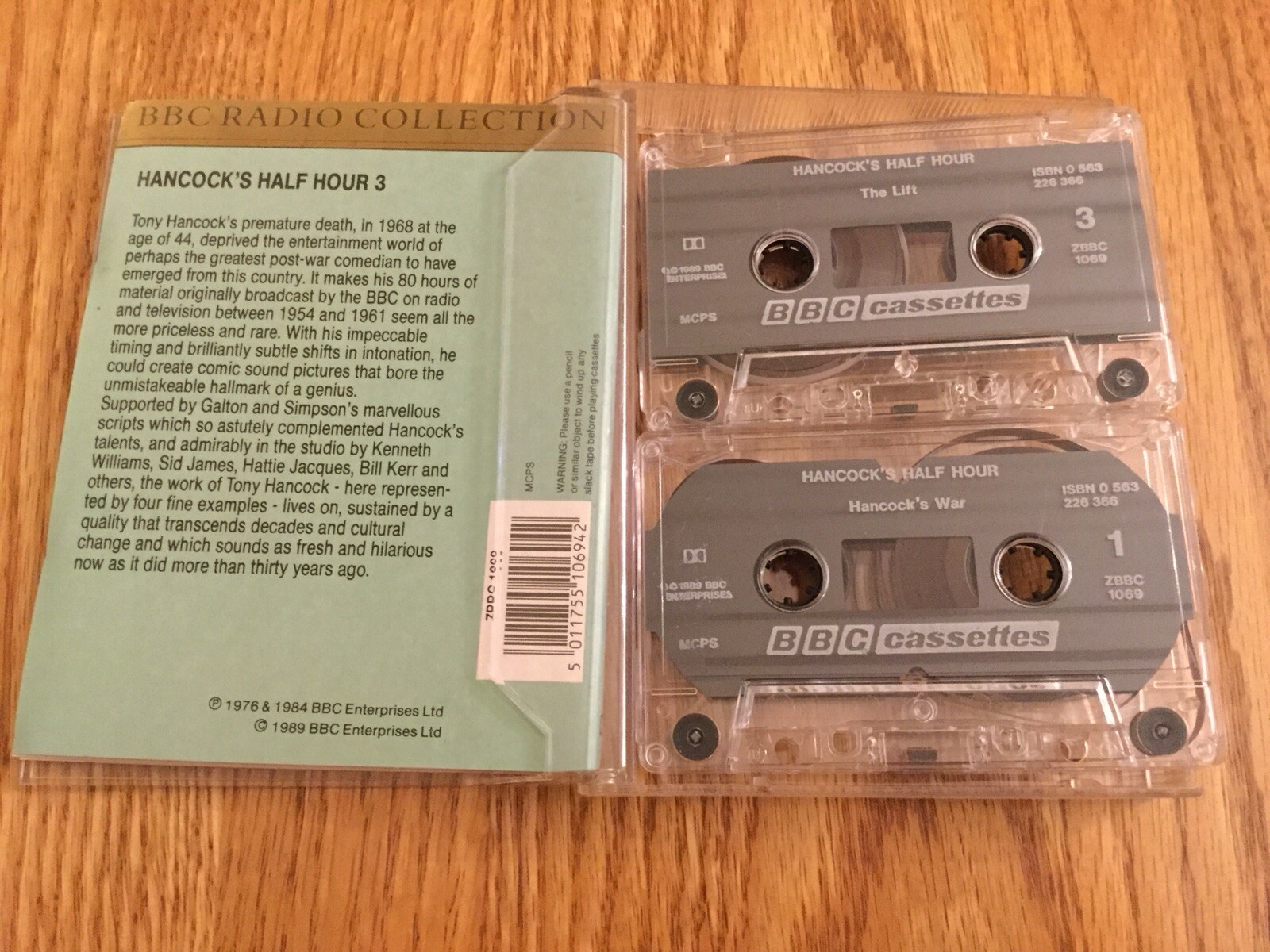 Hancock’s Half Hour 3 On 2 Audio Cassettes, 4 Episodes, Rare BBC Radio Show