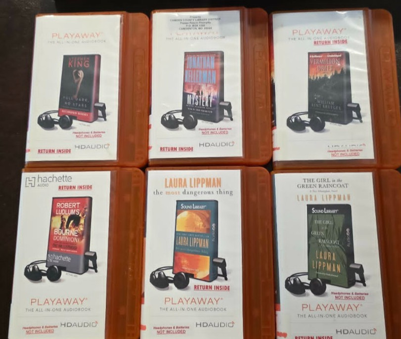 Lot of 13 Playaway Audiobooks Ex-Library Adult Various Authors Unabridged