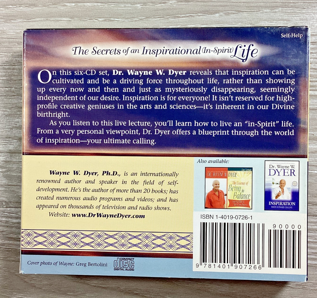 Dr. Wayne Dyer Bundle The Power of Intention Book & 12 CD Live Lecture Sets
