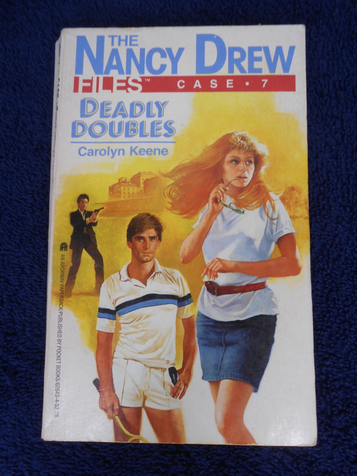 DEADLY DOUBLES CASE 7 NANCY DREW FILES CAROLYN KEENE 1ST ARCHWAY PB VERY GOOD D3