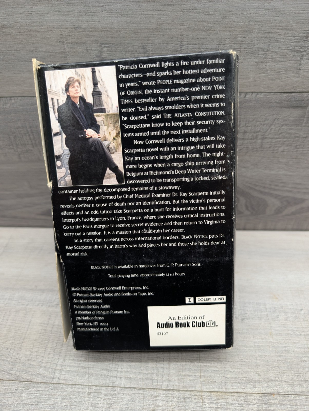 Patricia Cornwell Lot Of 2 Audio Books & 1 VHS Tape.