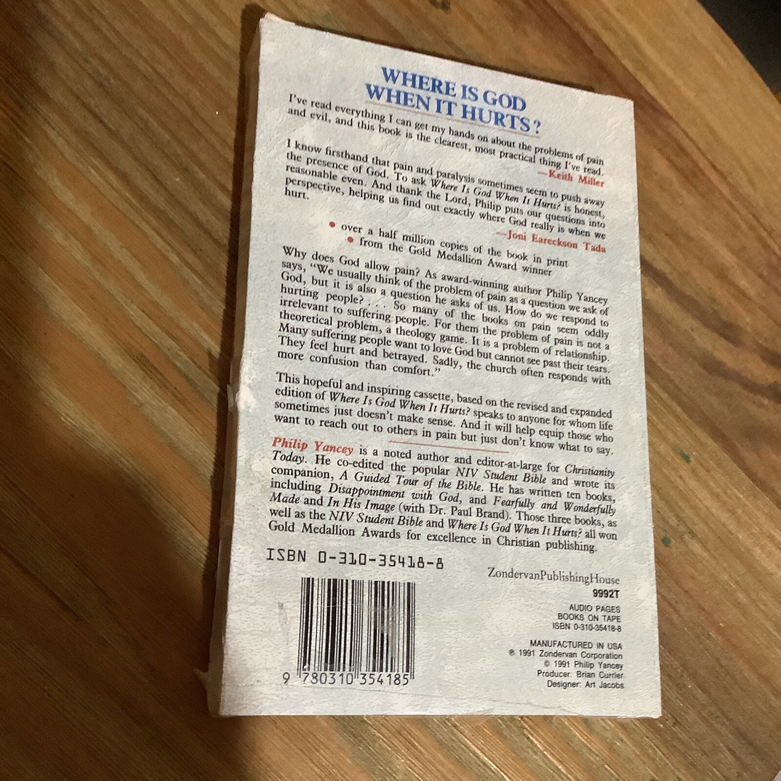 Where is God When it Hurts Audio Pages audiobook cassette by Philip Yancey Audio