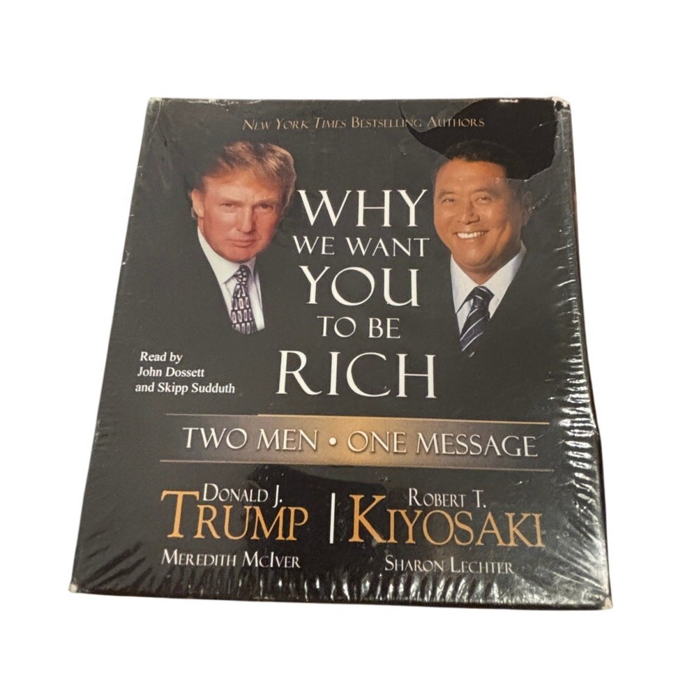 Why We Want You to Be Rich Audio CD 5-Disc Trump Kiyosaki Abridged Sealed