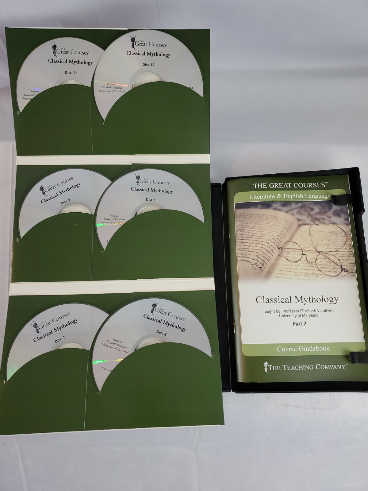 Great Courses — Classical Mythology Parts 1 & 2 — Book & 12 Audio CDs -Free Ship