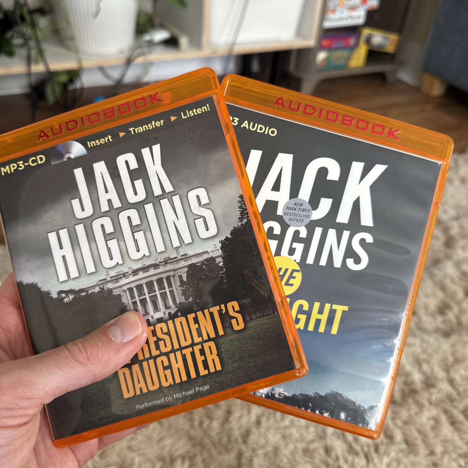Jack Higgins Audiobook Lot Edge Danger Midnight Runner Bell President’s Daughter
