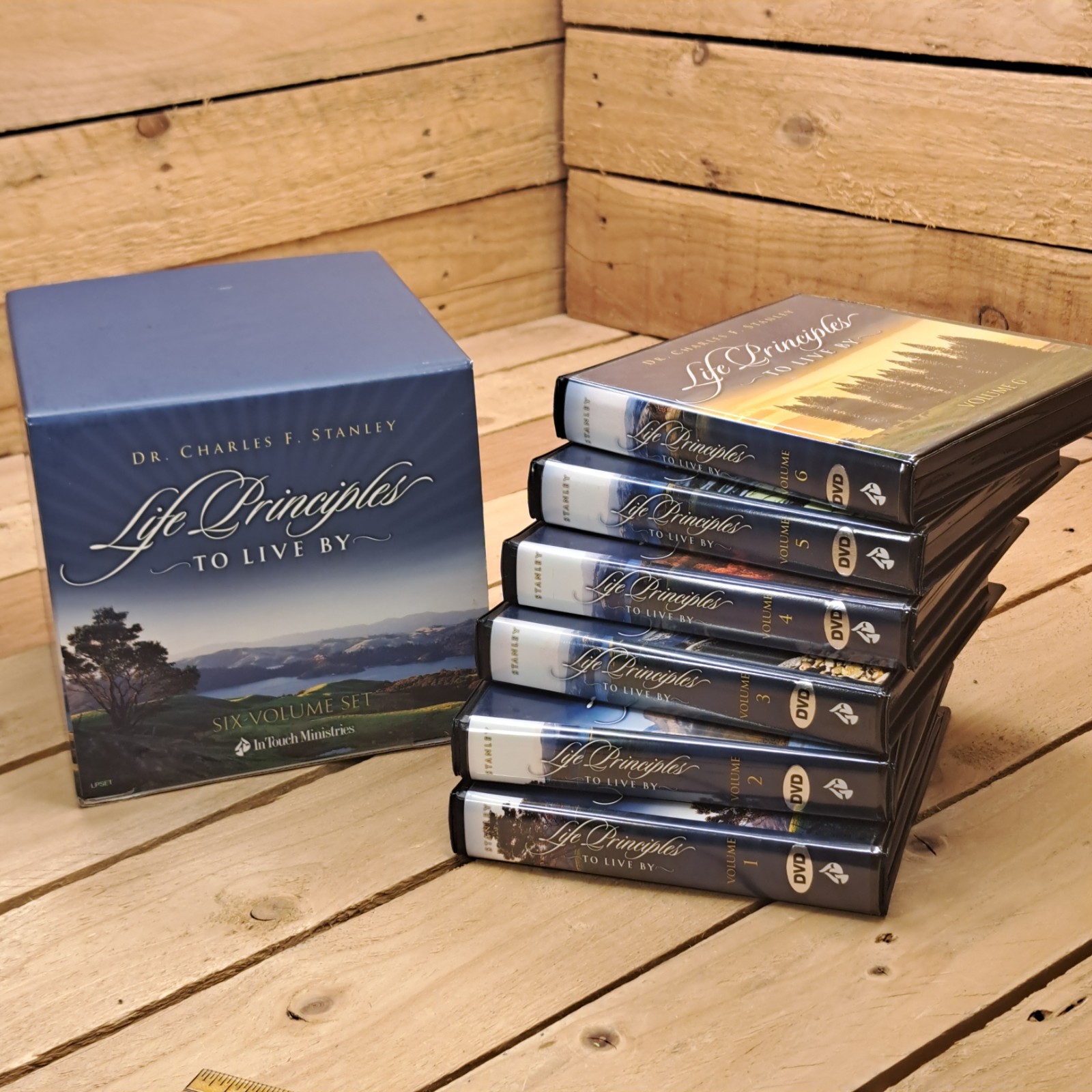 Dr. Charles F. Stanley Life Principles To Live By 6 Volume DVD Set Complete