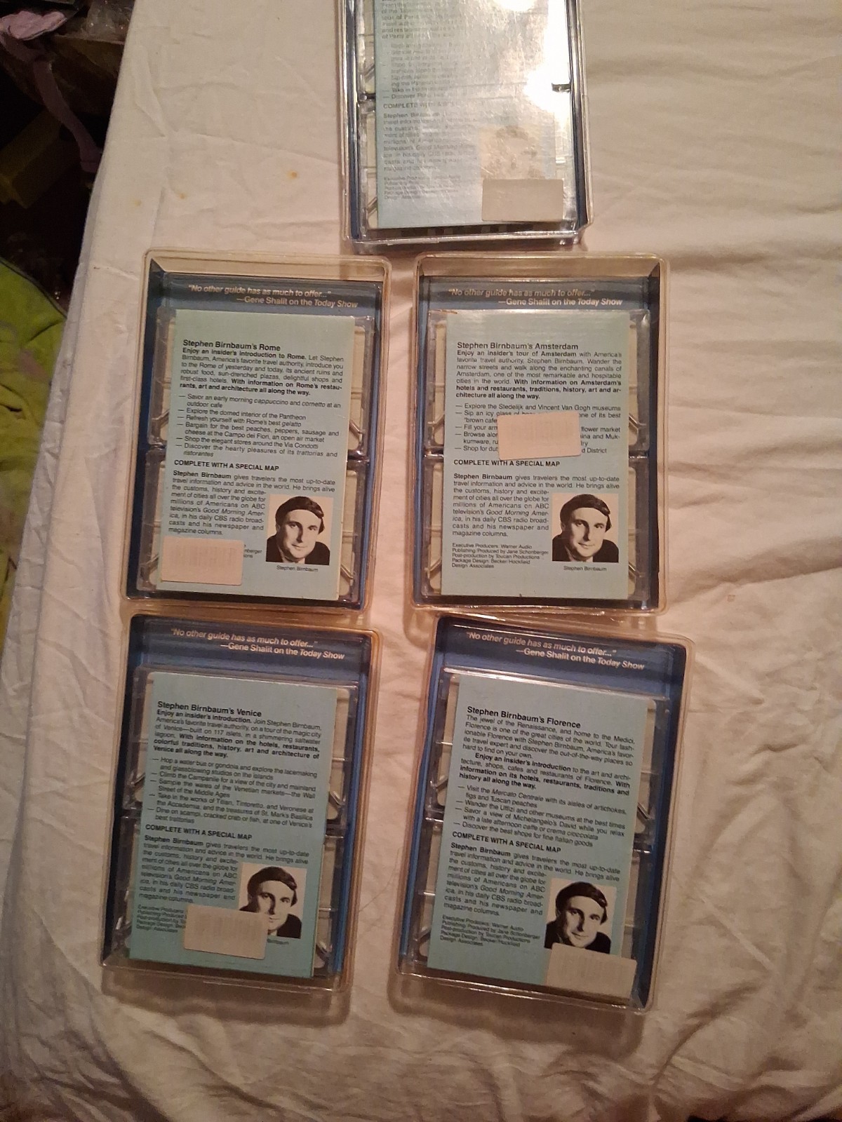 Lot Of Five Stephen Birnbaum’s Travel Companion Walden Audio Cassettes New Old
