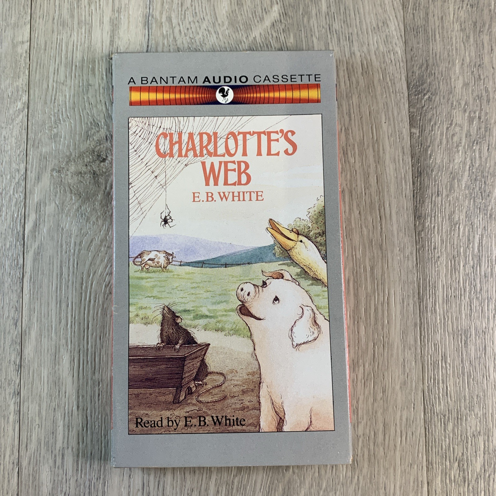 Charlotte’s Web Audio Cassettes (2 tapes) Read By E.B. White Preowned