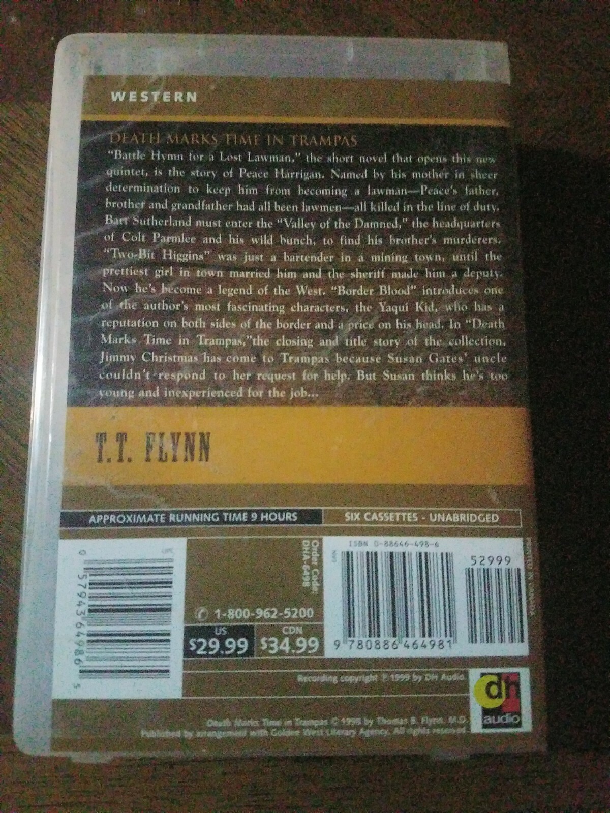 Death Marks Time In Trampas By T.T. Flynn Audio Book Cassettes