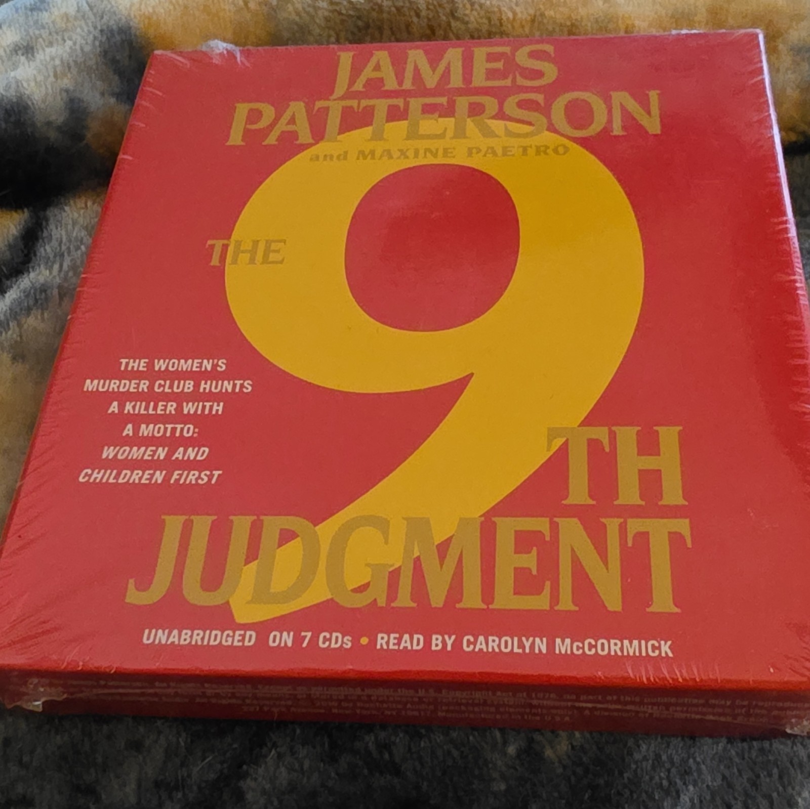 James Patterson The 9th Judgment Unabridged Audio CD Box Set Women’s Murder Club