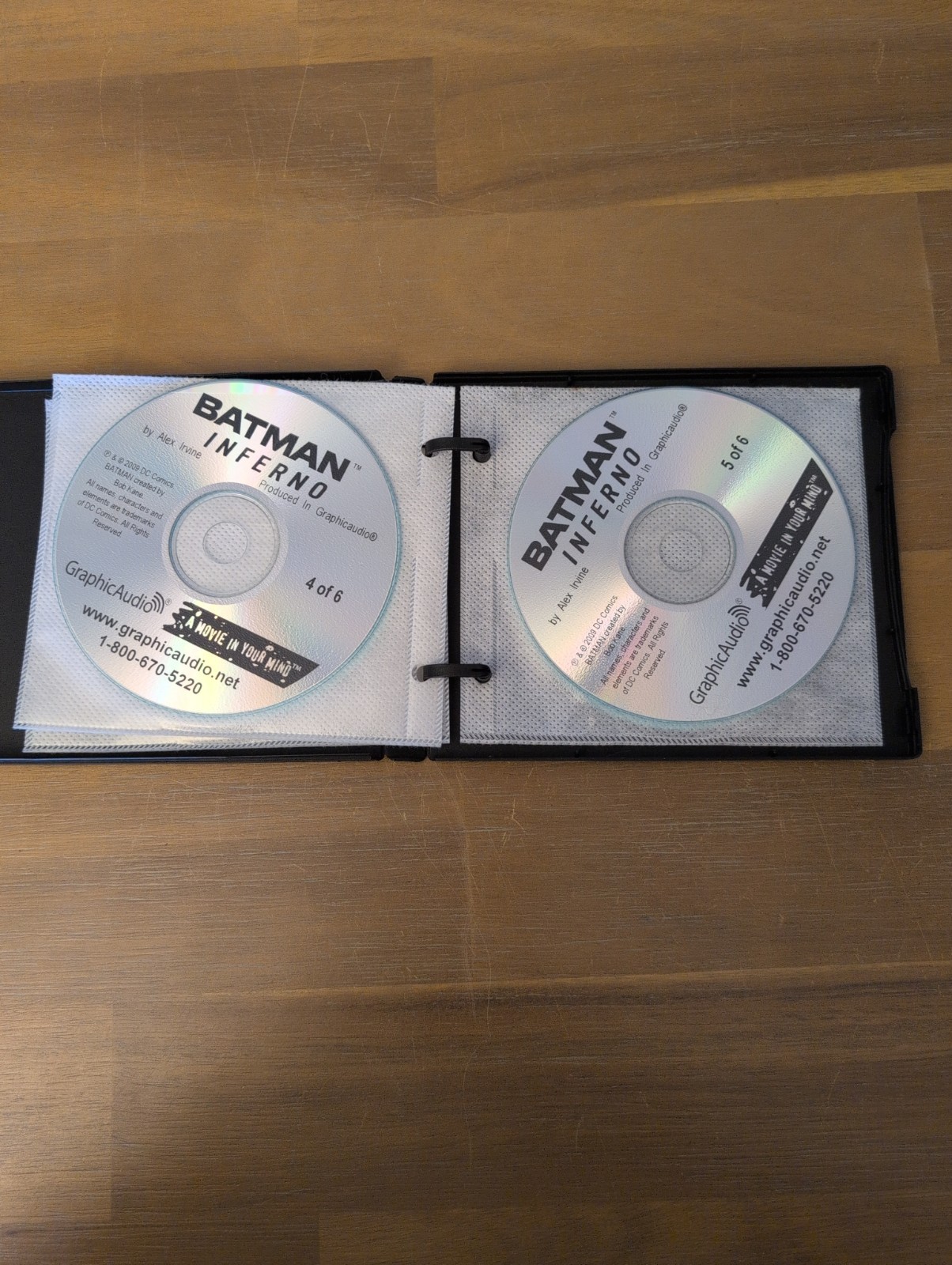 Batman-Inferno Graphic Audio CD Audiobook Alex Irvine Pre-owned 2009