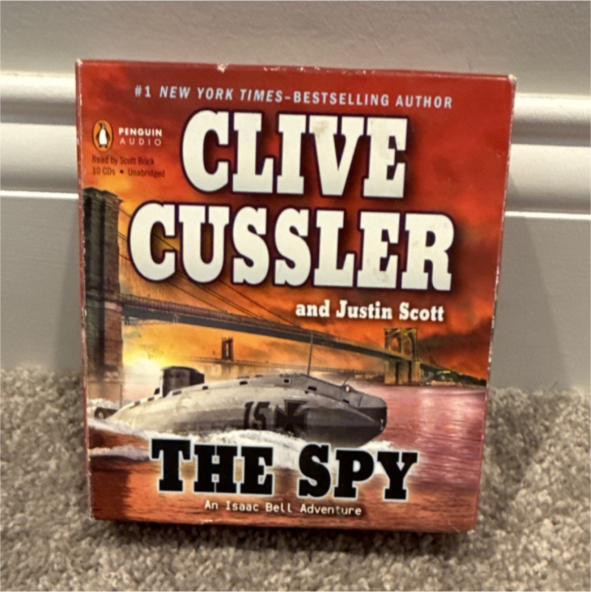 Clive Cussler Justin Scott The Spy Unabridged Audiobook Audio CD Scott Brick