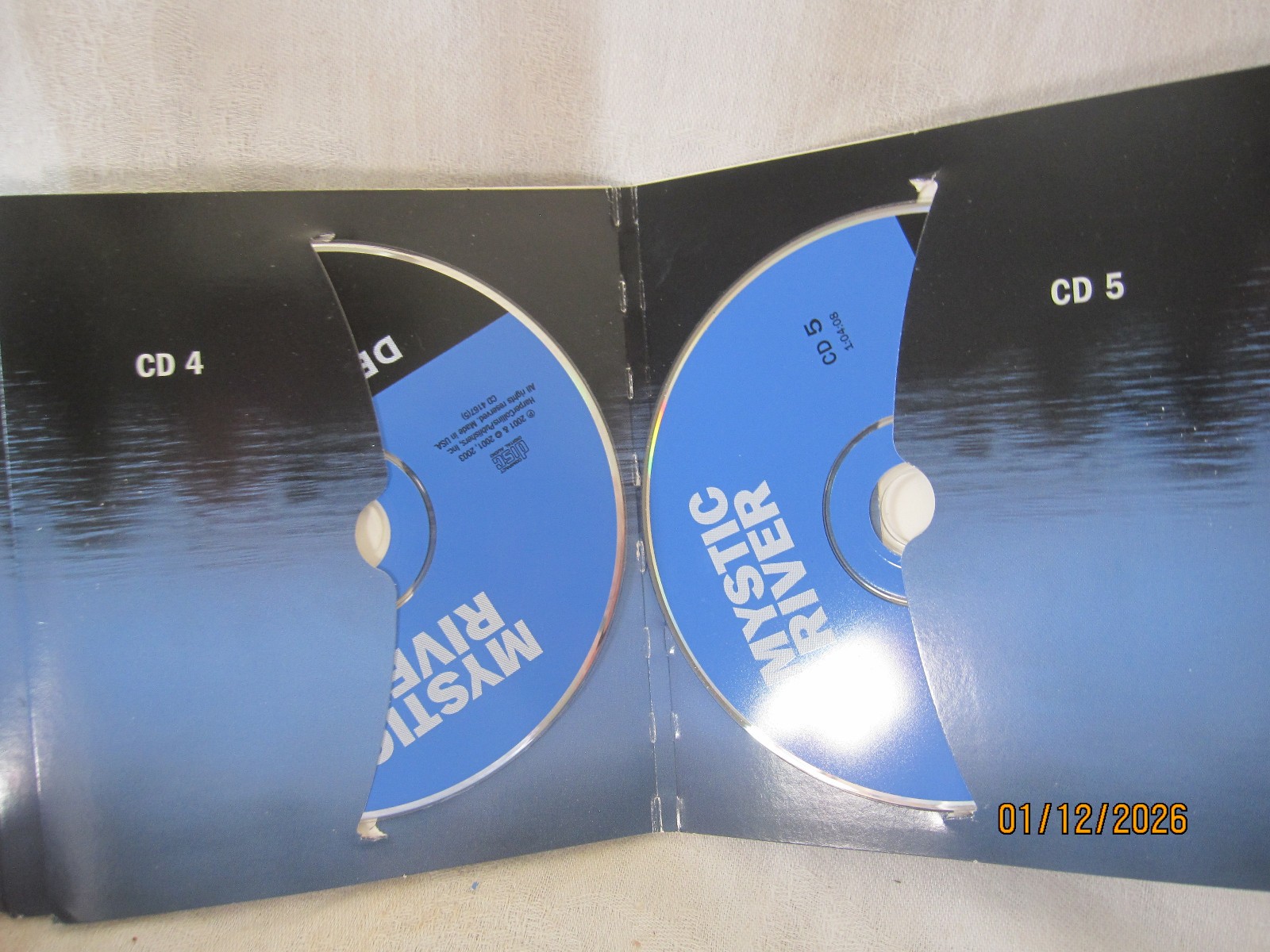 Audio Book 5 cds/ MYSTIC RIVER by Dennis Lehane former library abridged