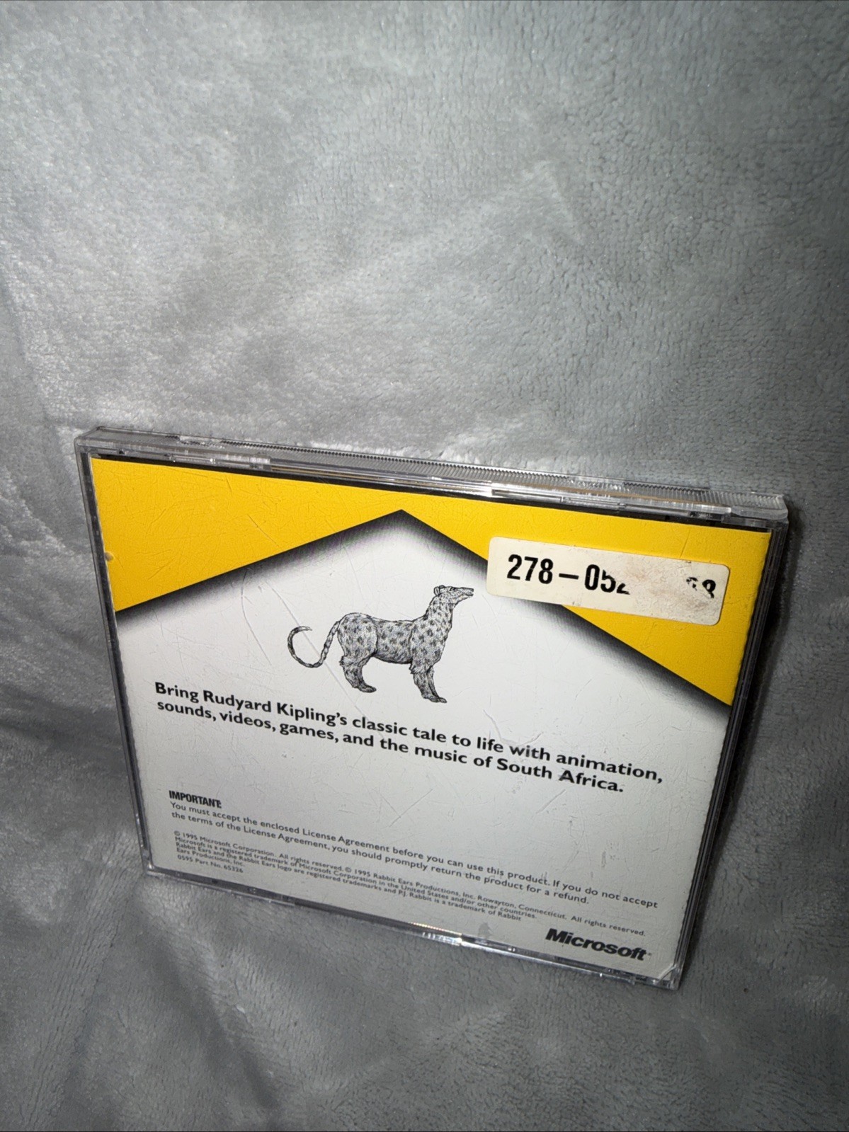 PC CD-ROM Rudyard Kipling’s How the Leopard Got His Spots RARE Microsoft Glover