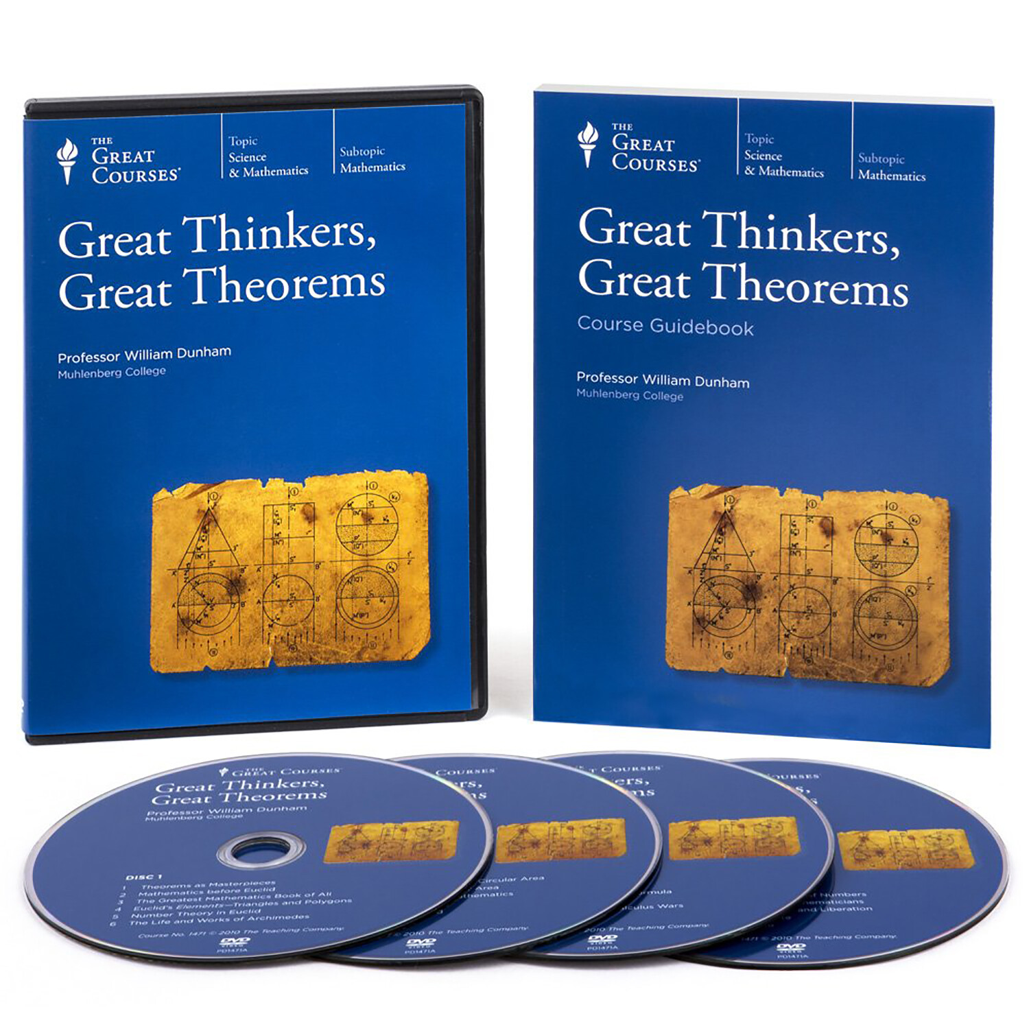 Great Thinkers Great Theorems 4 DVD Set Science Mathematics Course Guidebook NEW