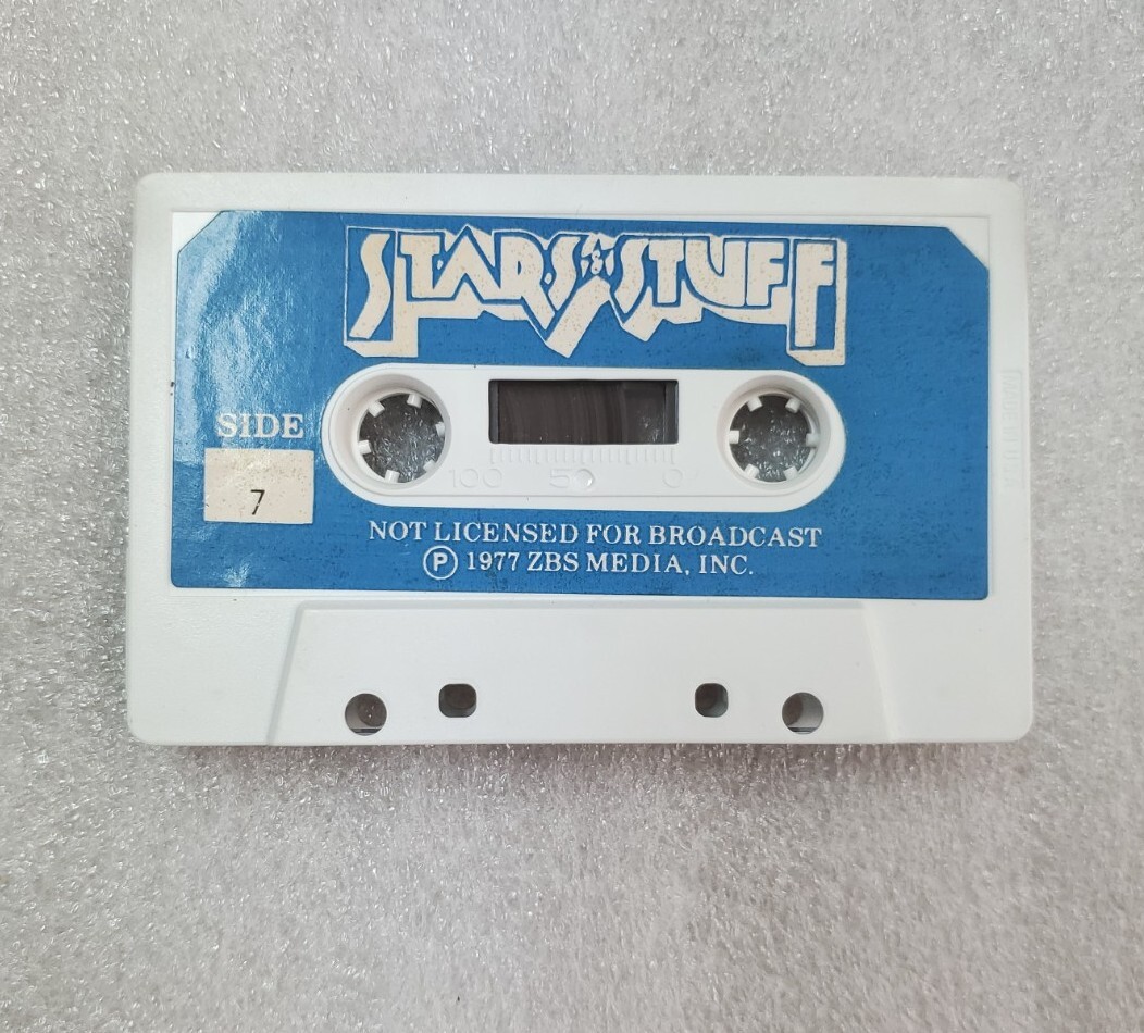 Rare Vtg 1977 ZBS Media Foundation STARS & STUFF #7 & 8 Cassette Tape
