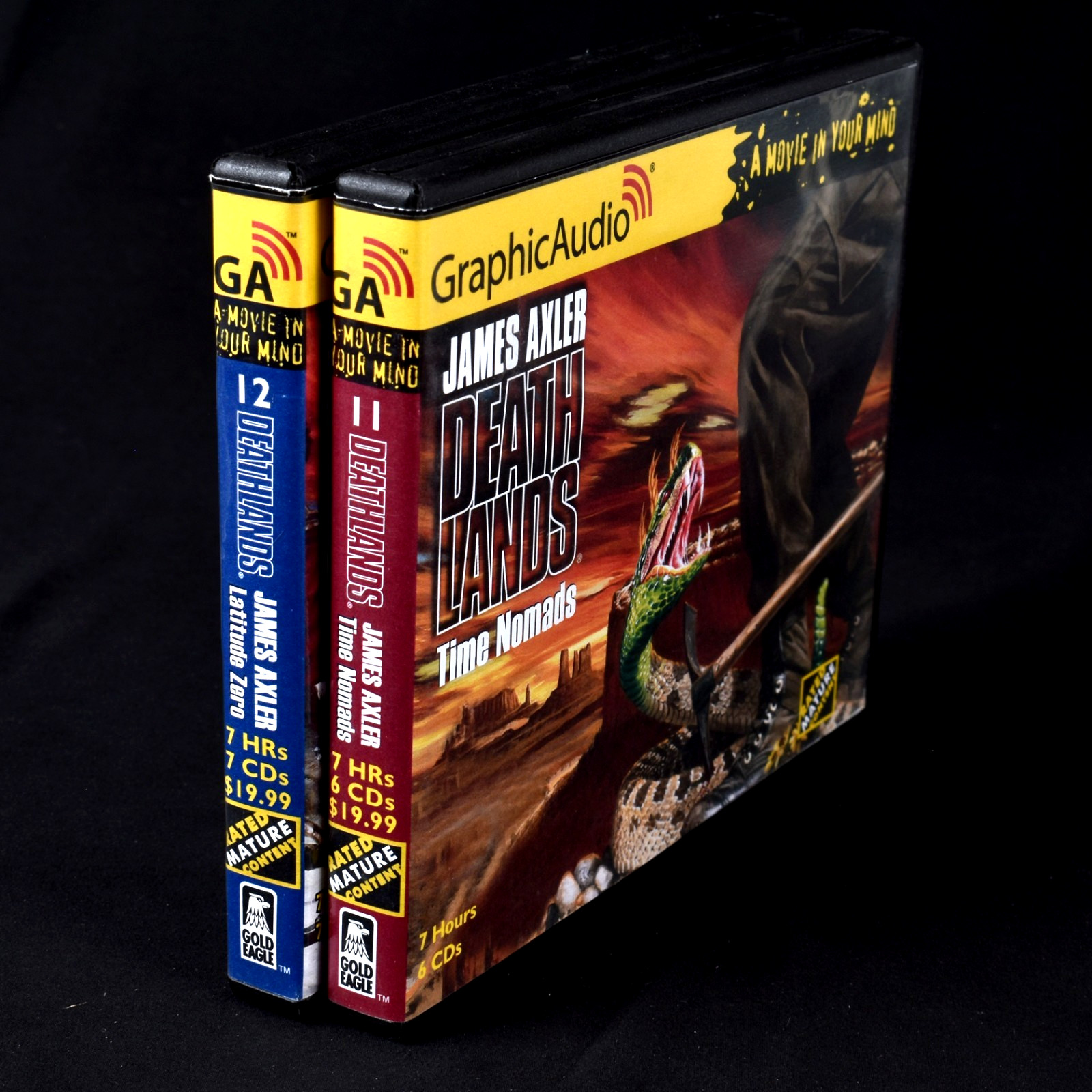 Audiobook CD Lot 2 Deathlands 11 and 12 GraphicAudio Time Nomads Latitude Zero