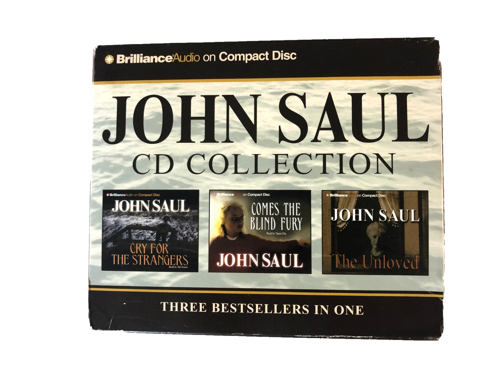 John Saul 3 Audio Books 15 CDs/18hrs Cry for Strangers/Comes Blind Fury/Unloved