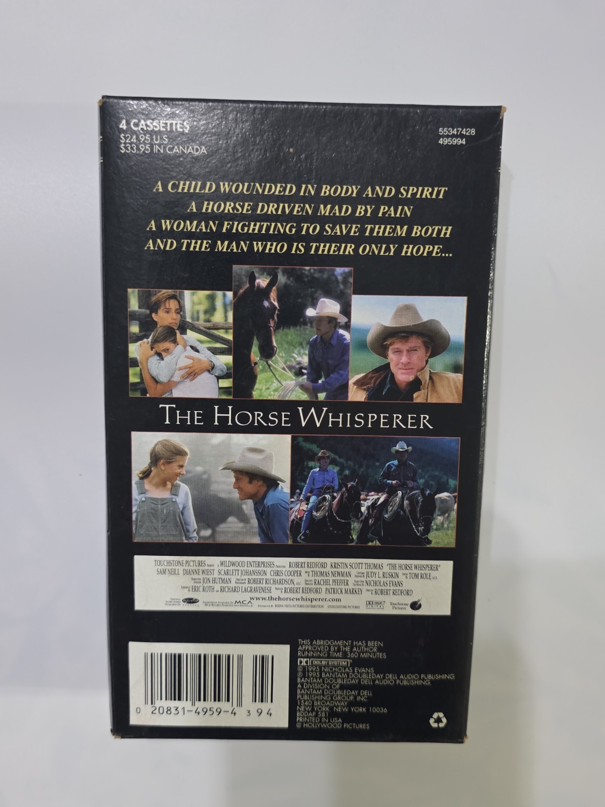 The Horse Whisperer Audio Book (4) Cassettes Western Nicholas Evans Redford (Rj1