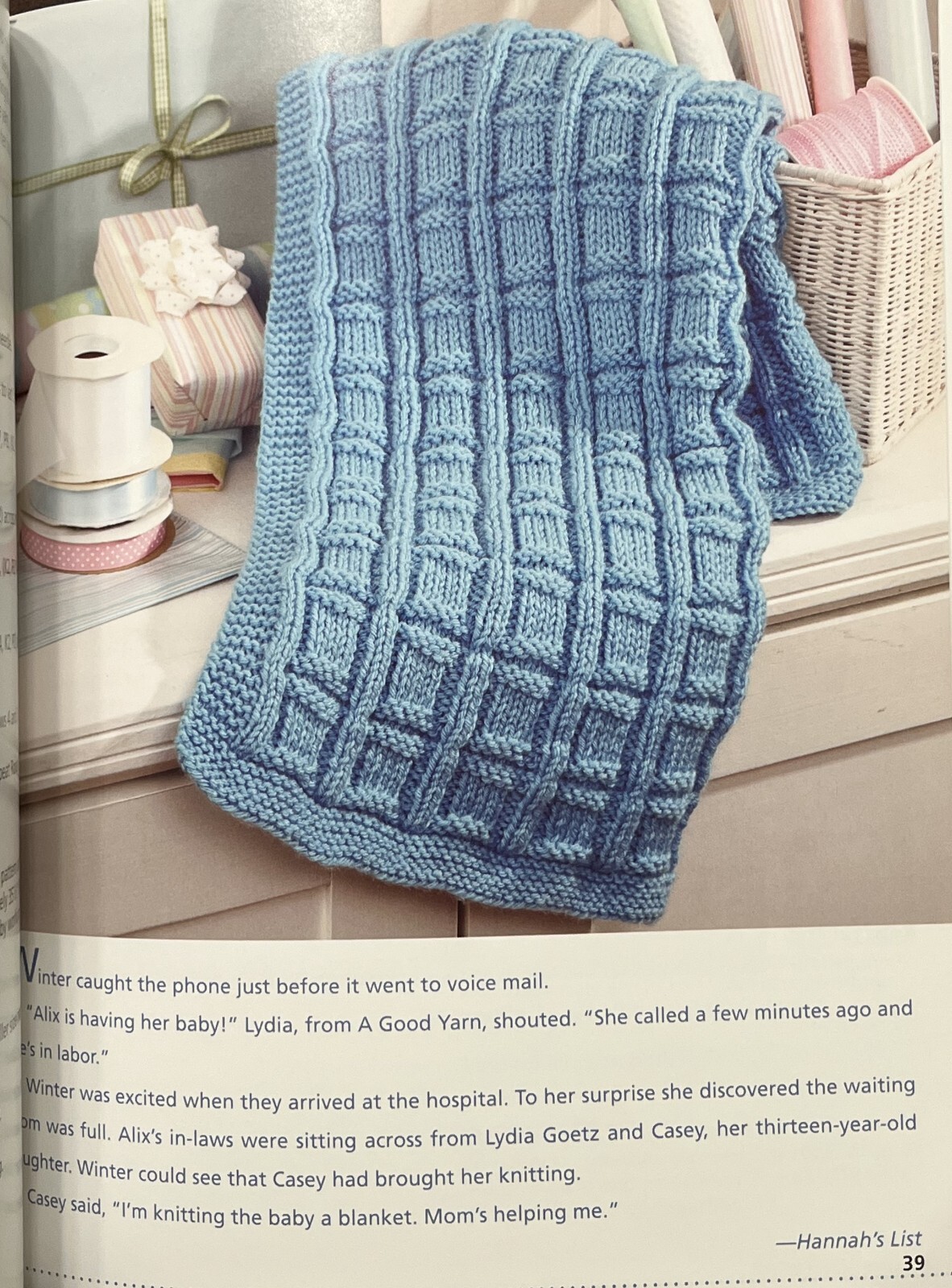 KNIT ALONG WITH DEBBIE MACOMBER-HANNAH’S LIST Character Favorites-Brand New Book