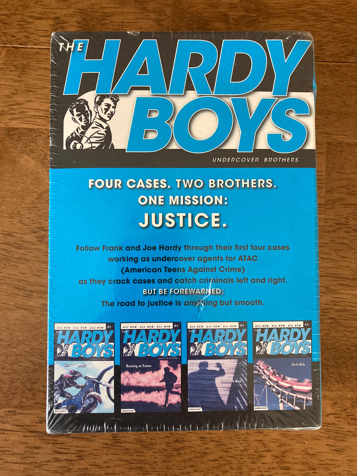 THE HARDY BOYS Boxed Set 1-4 Undercover Brothers Spy Set New Sealed Paperback