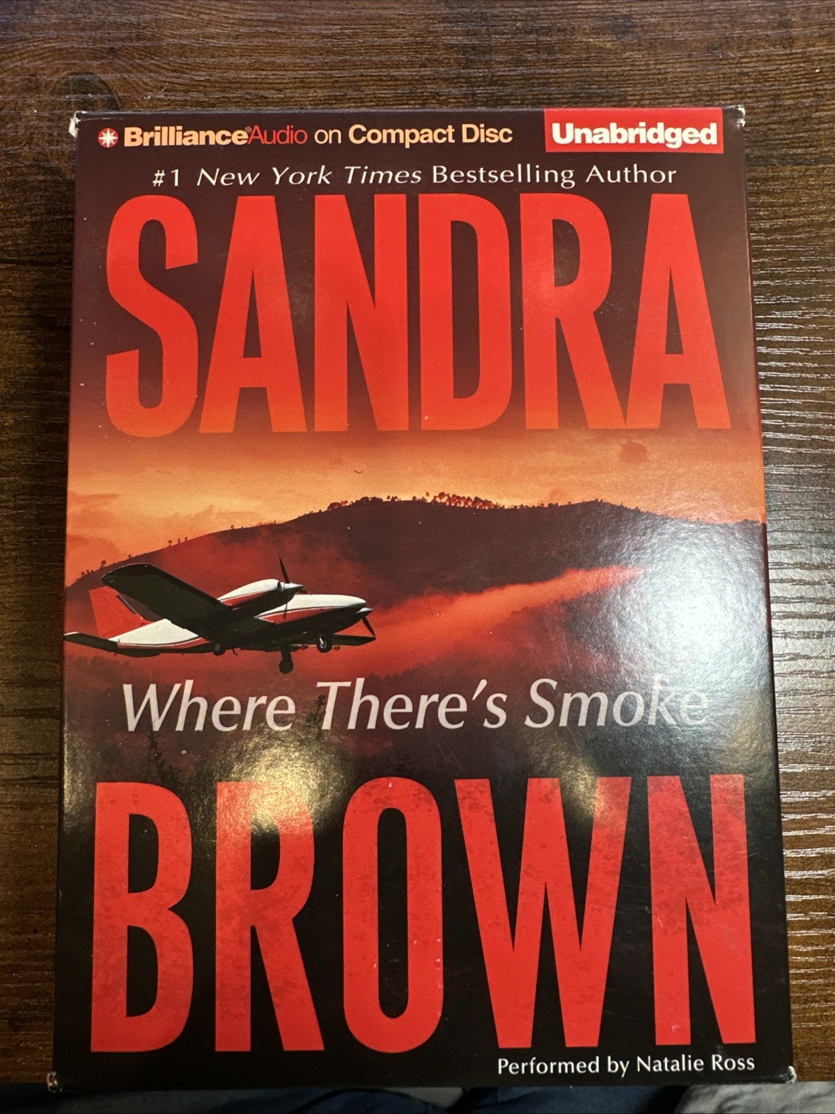 Where There’s Smoke by Sandra Brown On CD Read By Natalie Ross Unabridged
