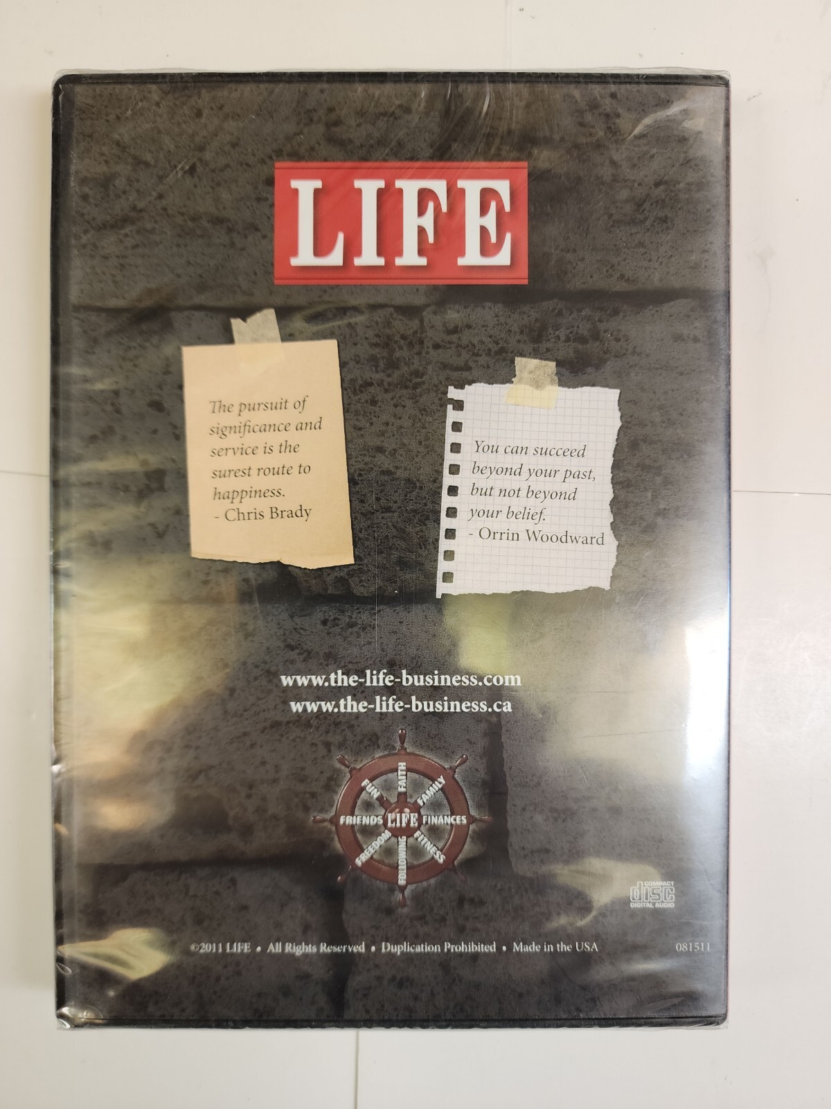 Life — By Chris Brady & Orrin Woodward ( 3 Disk Cd, 2011) BRAND NEW SEALED