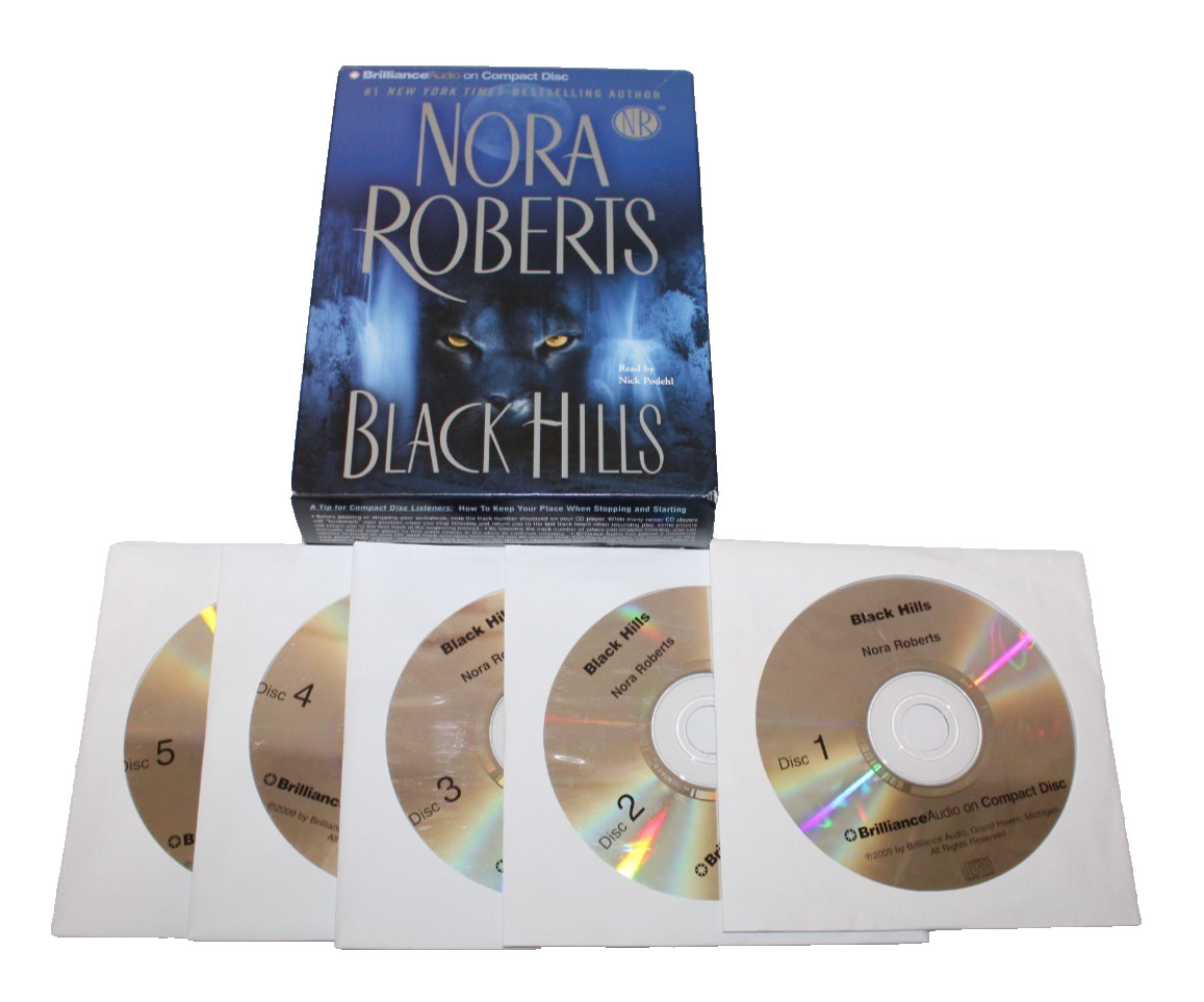 Black Hills CD Audiobook Nora Roberts 2009 Abridged 5 Discs