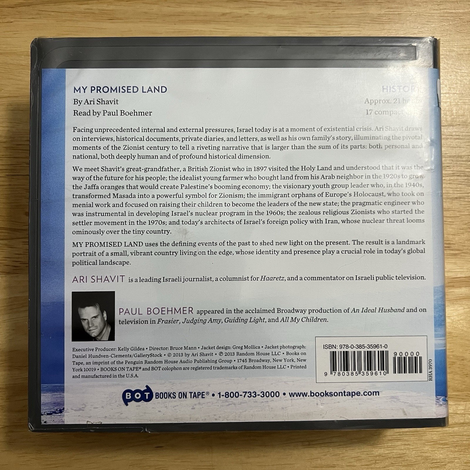 My Promised Land Ari Shavit BOT 17 CD Set Triumph And Tragedy Of Israel Book