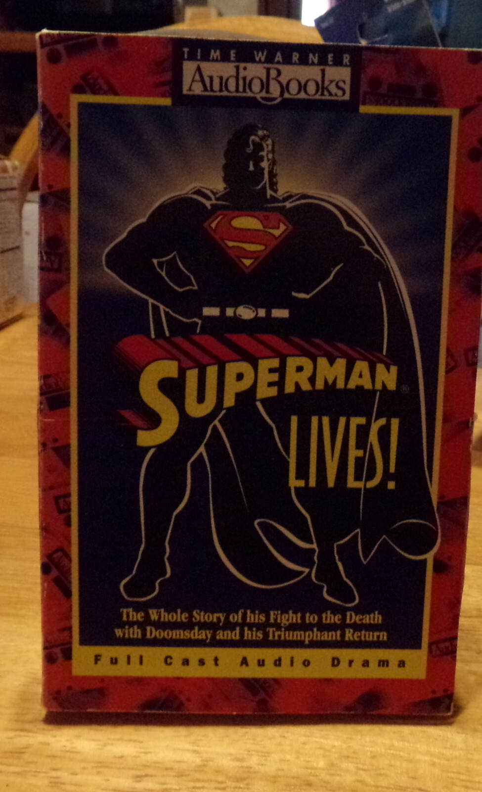 Time Warner Audio Books 1993 SUPERMAN LIVES Audio Drama Double Cassette