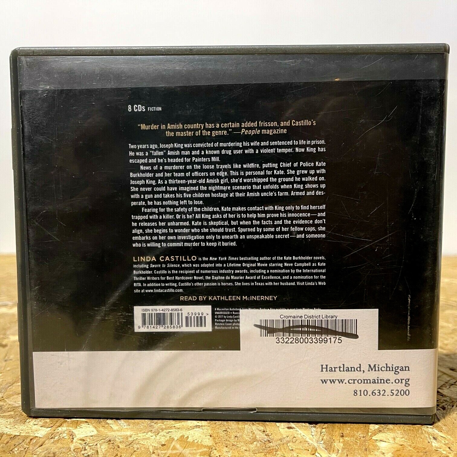 Down a Dark Road by Linda Castillo Ex Lib 8 CD Unabridged Audiobook Free Ship