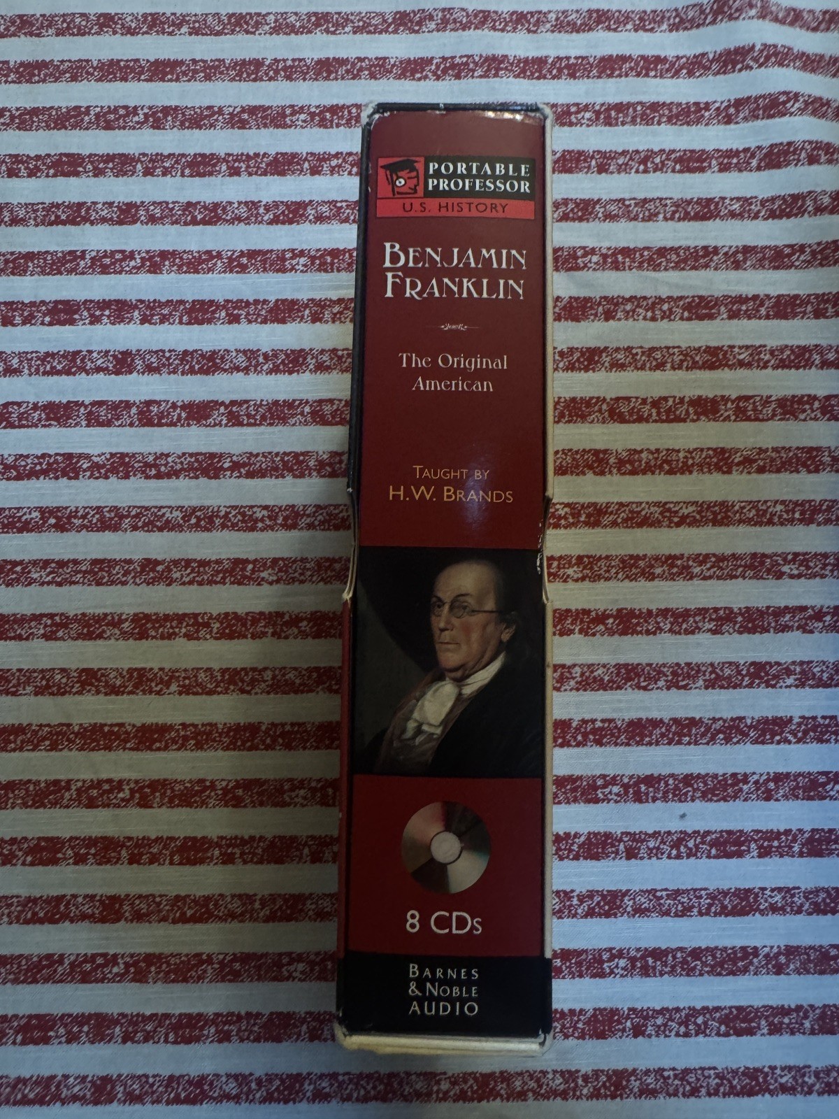 Benjamin Franklin The Original American HW Brands Portable Professor 8 CDs