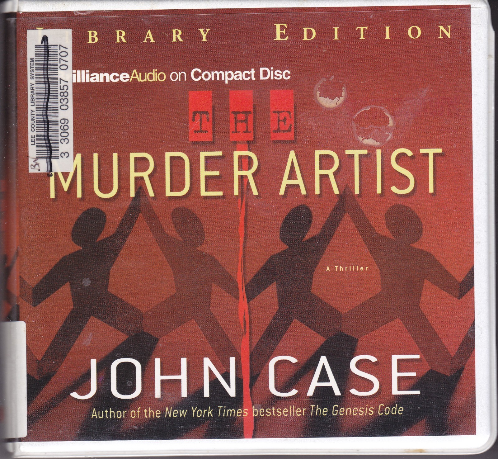 The Murder Artist by John Case (2004, CD, Library Edition) Thriller Novel