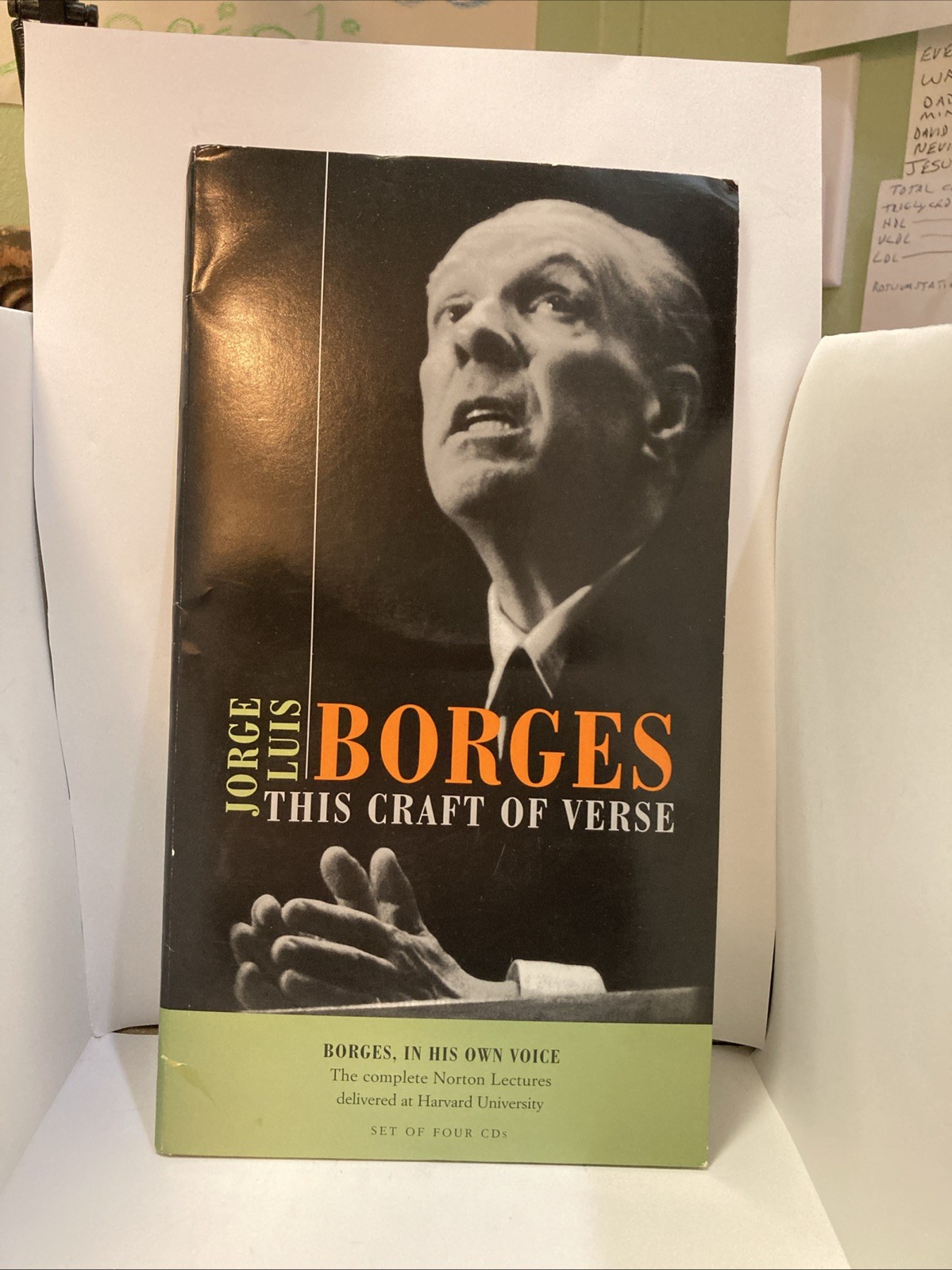 Jorge Luis Borges: This Craft Of Verse Harvard 6 Lectures On Four CD’s.