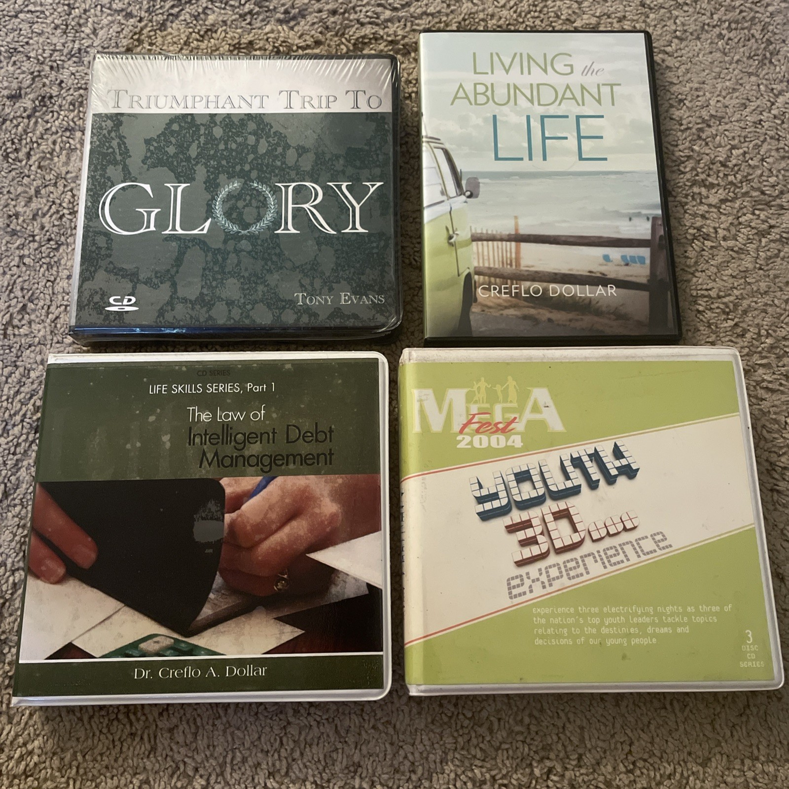Lot of 5 Creflo Dollar Dr Tony Evans CDs Sets sermon Bible study series