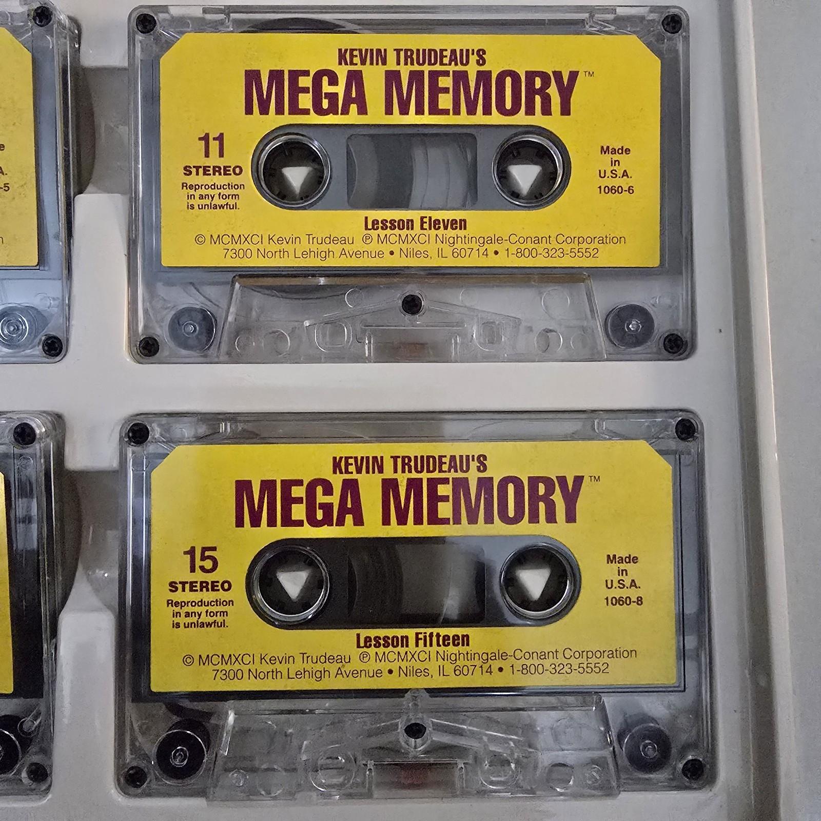 Kevin Trudeau’s Mega Memory Audio Cassette Pocket Guide As Seen on TV