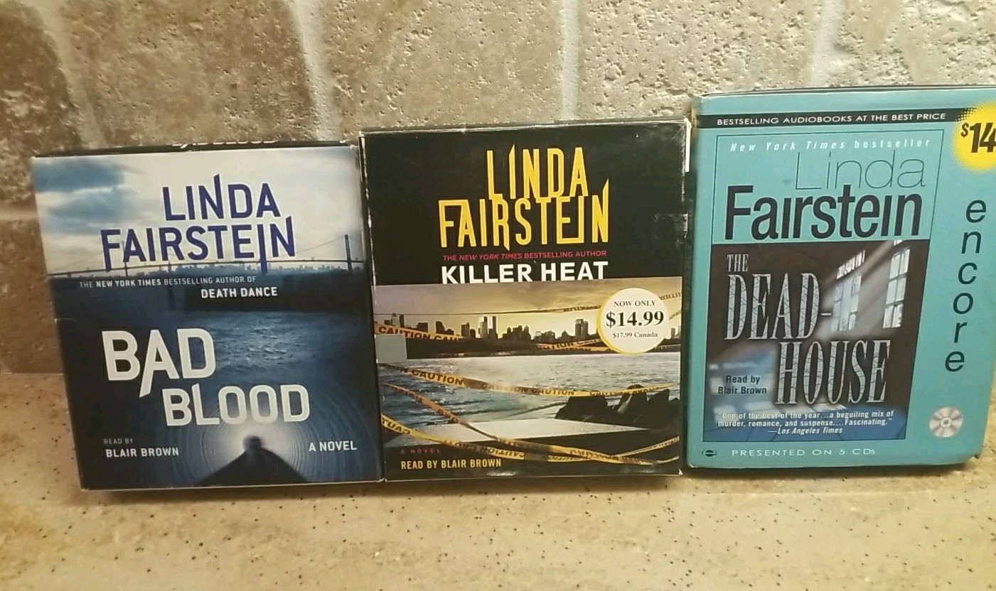 Linda Fairstein Audio books Compact Disc Lot Of 3