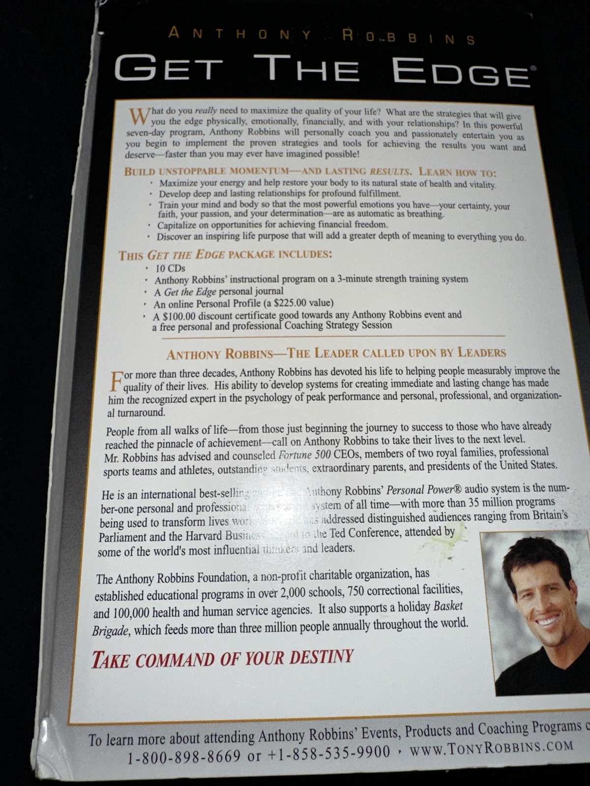 Anthony Robbins — Get The Edge: 7-Day Program To Transform Your Life (10 CD Set)