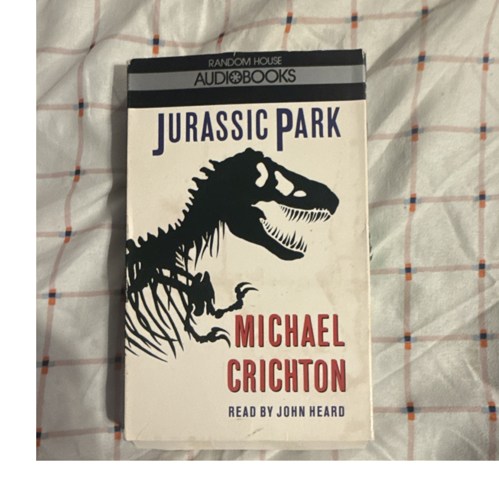 Random House Jurassic Park Michael Crichton 2 Cassette Audiobook John Heard