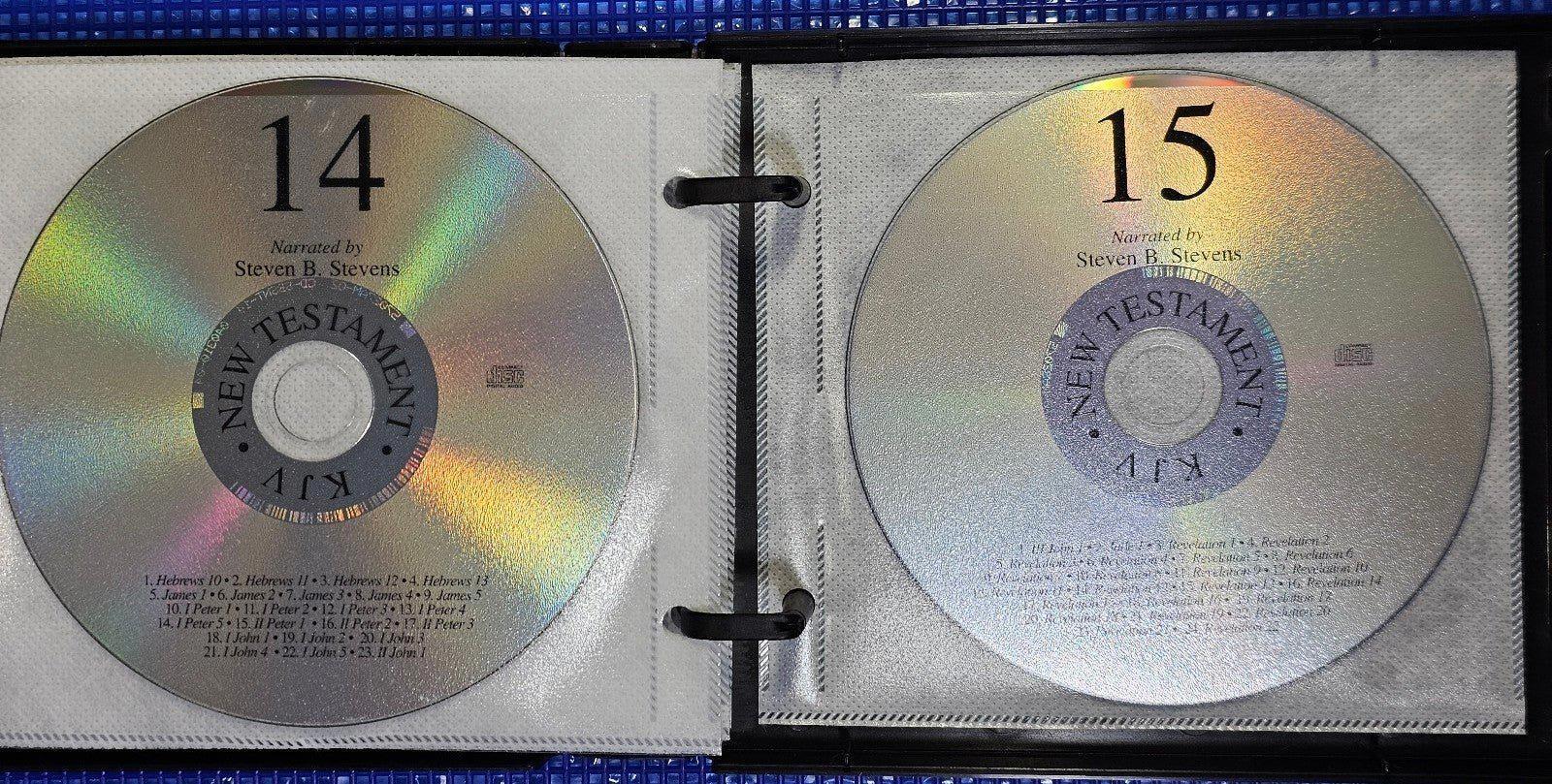 Bible New Testament on 15 Audio CDs King James Version read by Steven B Stevens