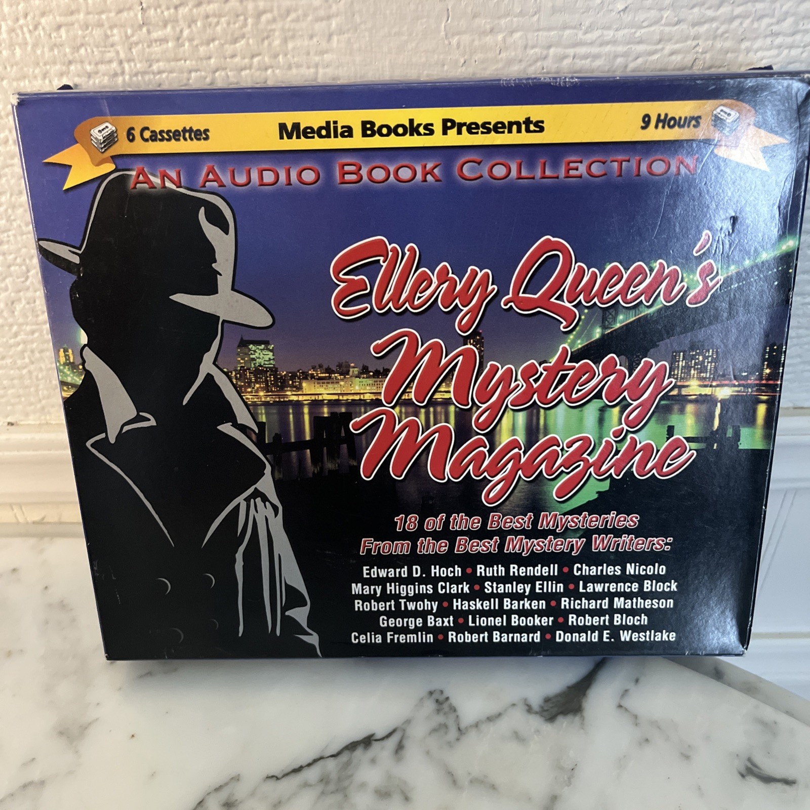 Vintage Ellery Queen’s Mystery Magazine Audio Book 18 Stories 6 Cassettes 1990’s