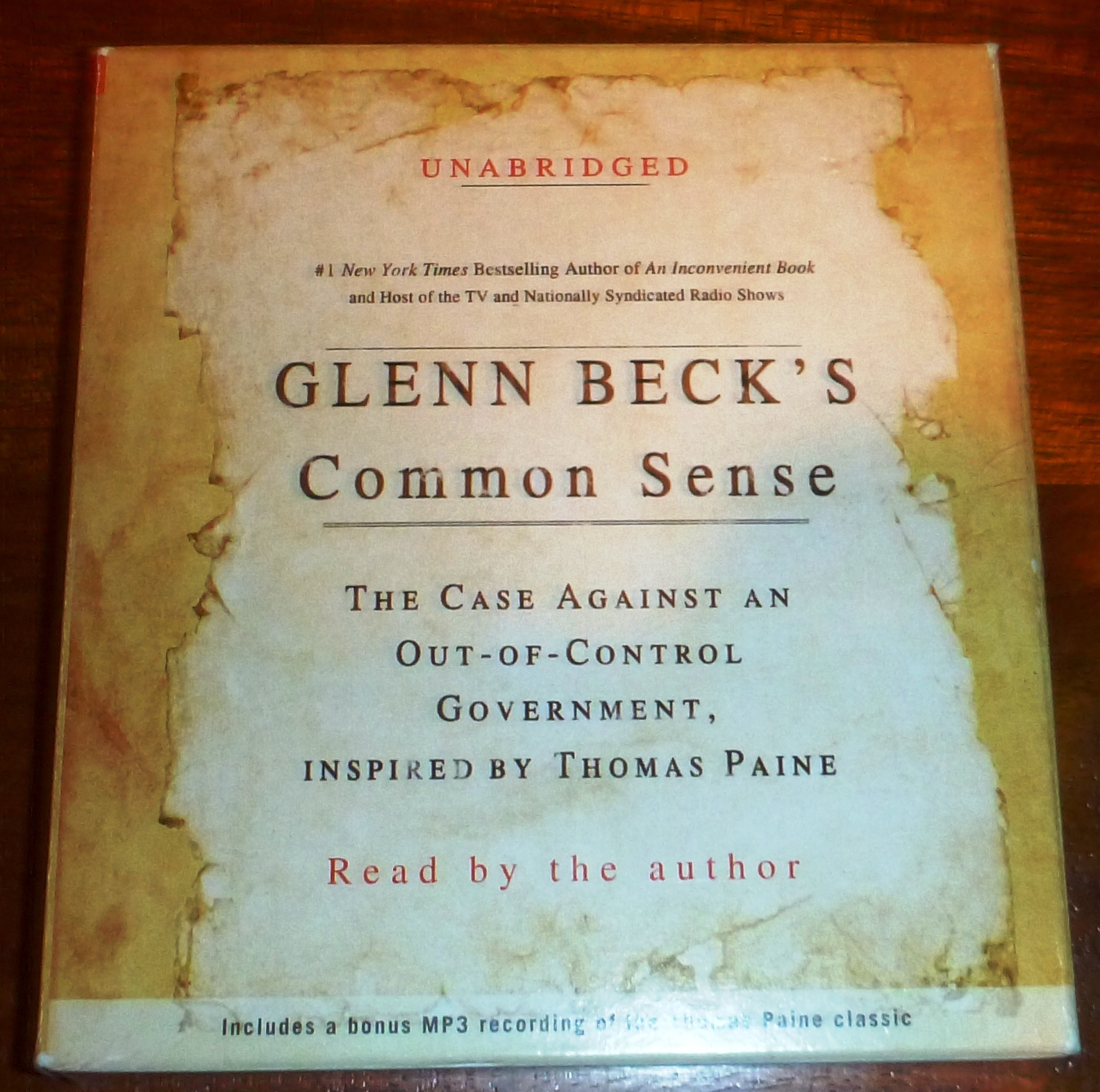 Glenn Beck’s Common Sense : The Case Against an Out-of-Control Government 3 CDs