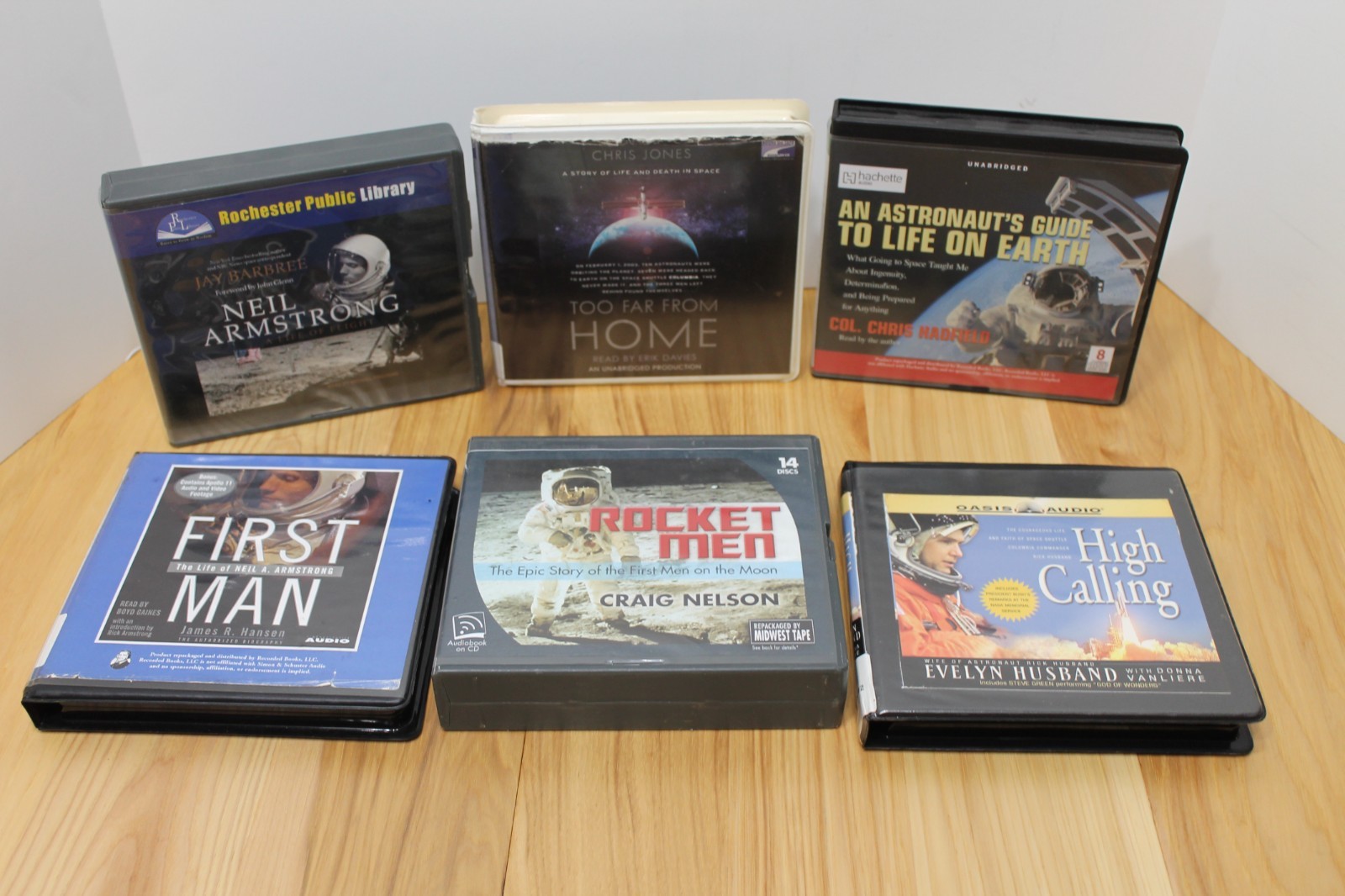 Lot of 10 audiobooks on Space, Astronauts, Rocket Science, History on CD