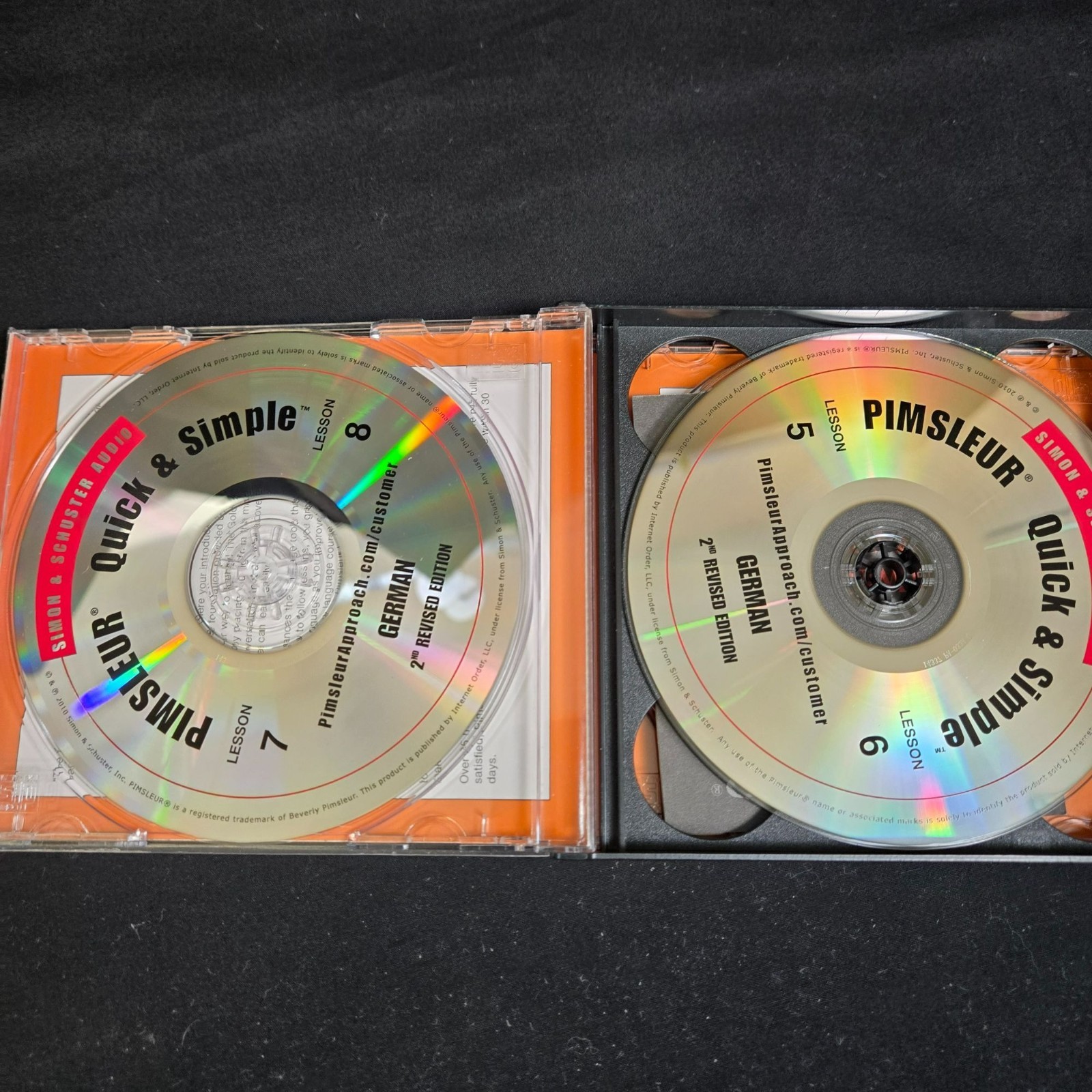 Pimsleur Quick & Simple German Audio CD Set 2nd Rev Edition 8 Lessons Complete