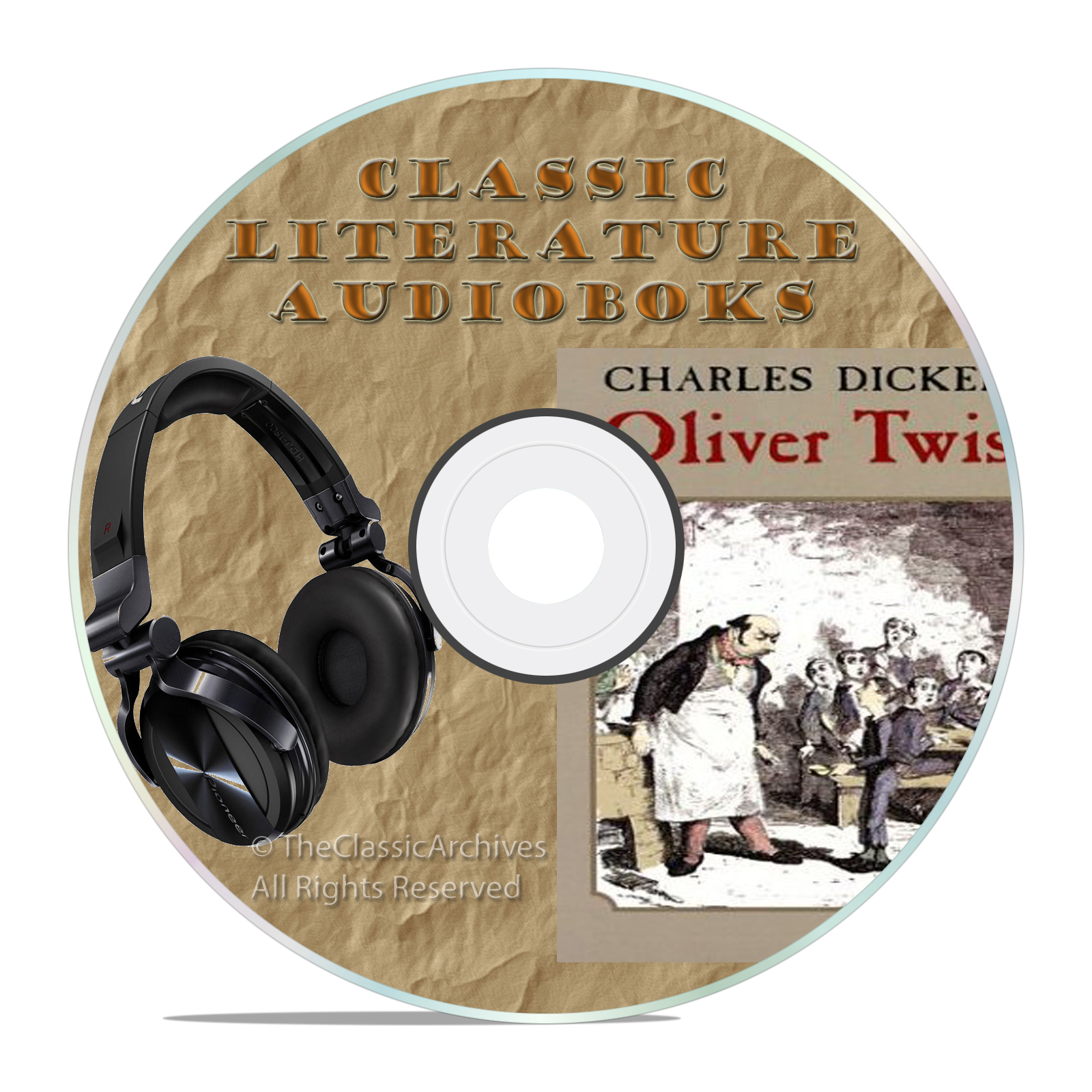 OLIVER TWIST, BY CHARLES DICKENS, CLASSIC AUDIOBOOK LITERATURE MP3 CD-A12