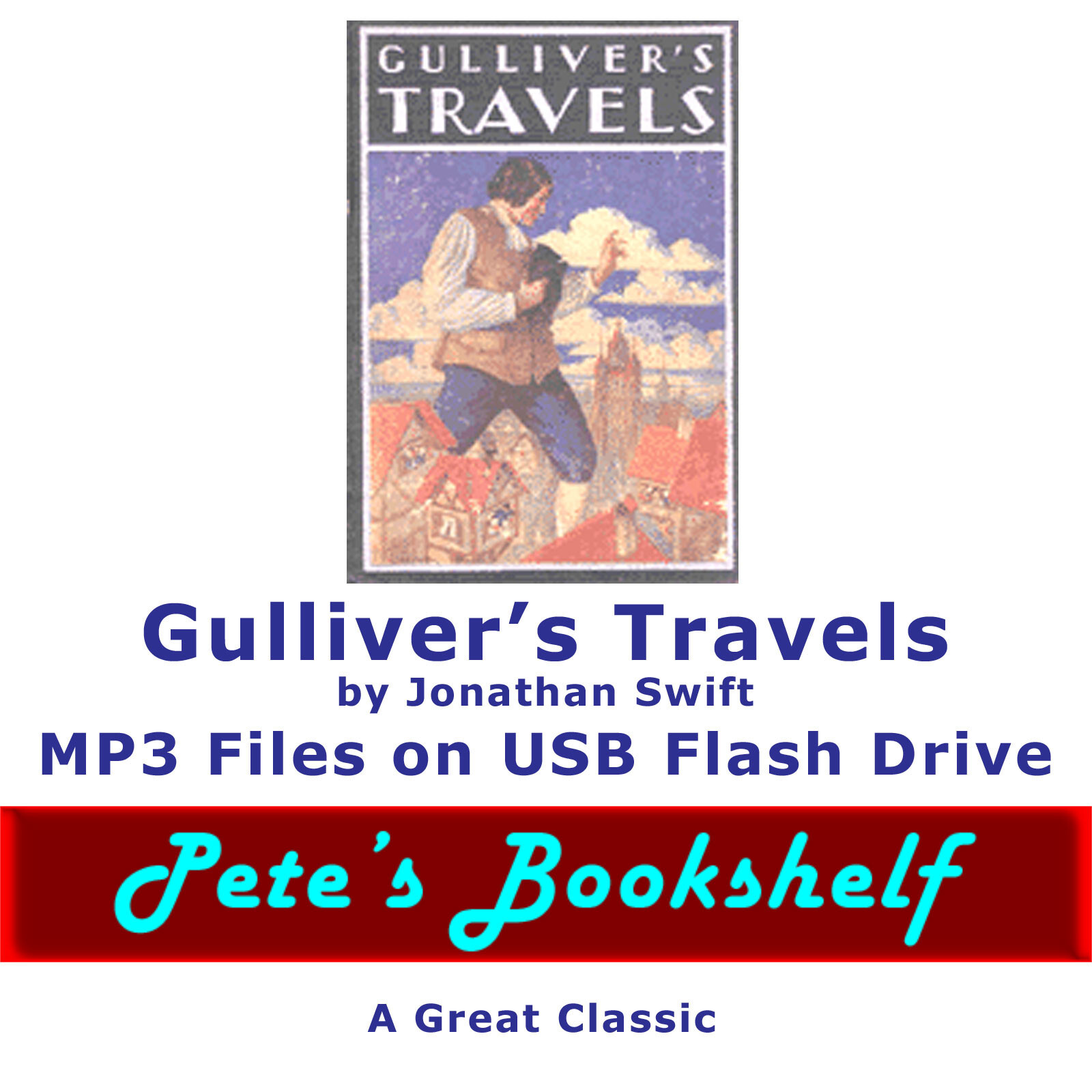 Gulliver’s Travels by Jonathan Swift on USB Flash Drive