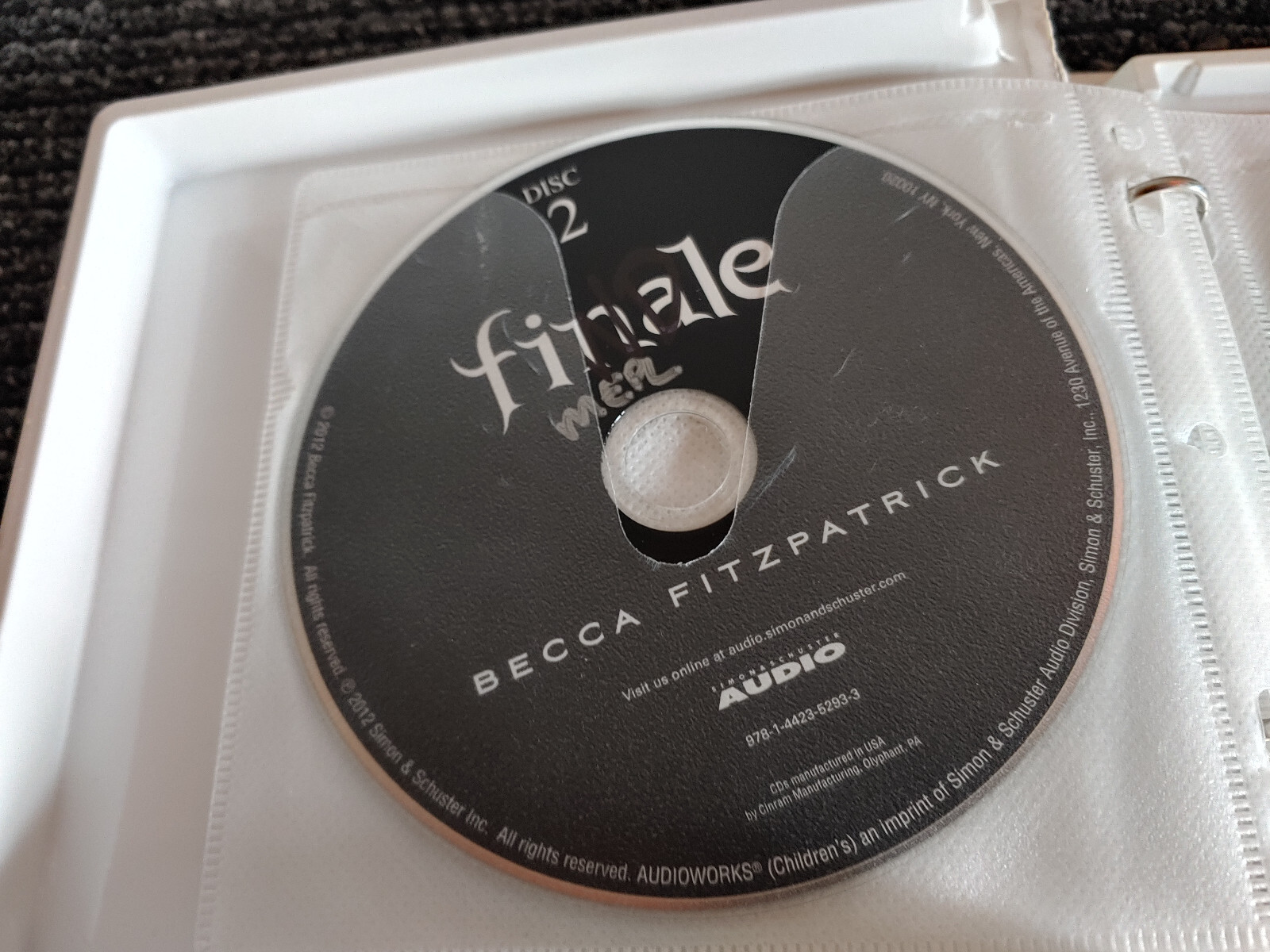 finale by Becca Fitzpatrick 8CDs read by Caitlin Greer end of hush,hush saga