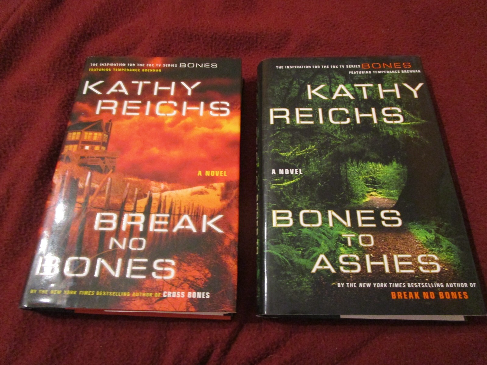 Lot of 2 Kathy Reichs HC firsts: Bones to Ashes, Break No Bones near fine
