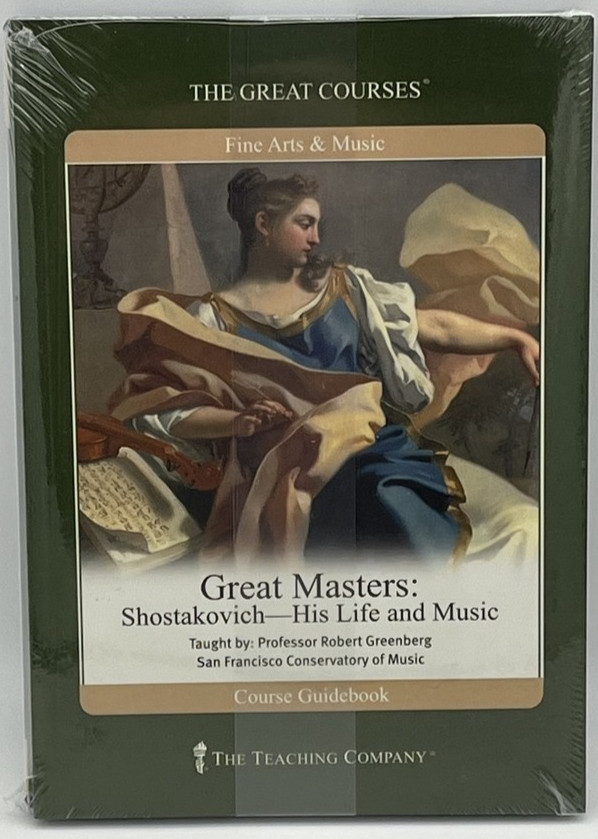 Lot of 2: Stravinsky & Shostakovich-Great Courses DVDs/Book Greenberg-NEW Sealed