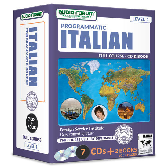 FSI: Programmatic Italian Vol. 1 (7 CDs/Books) by Foreign Service Institute *NEW